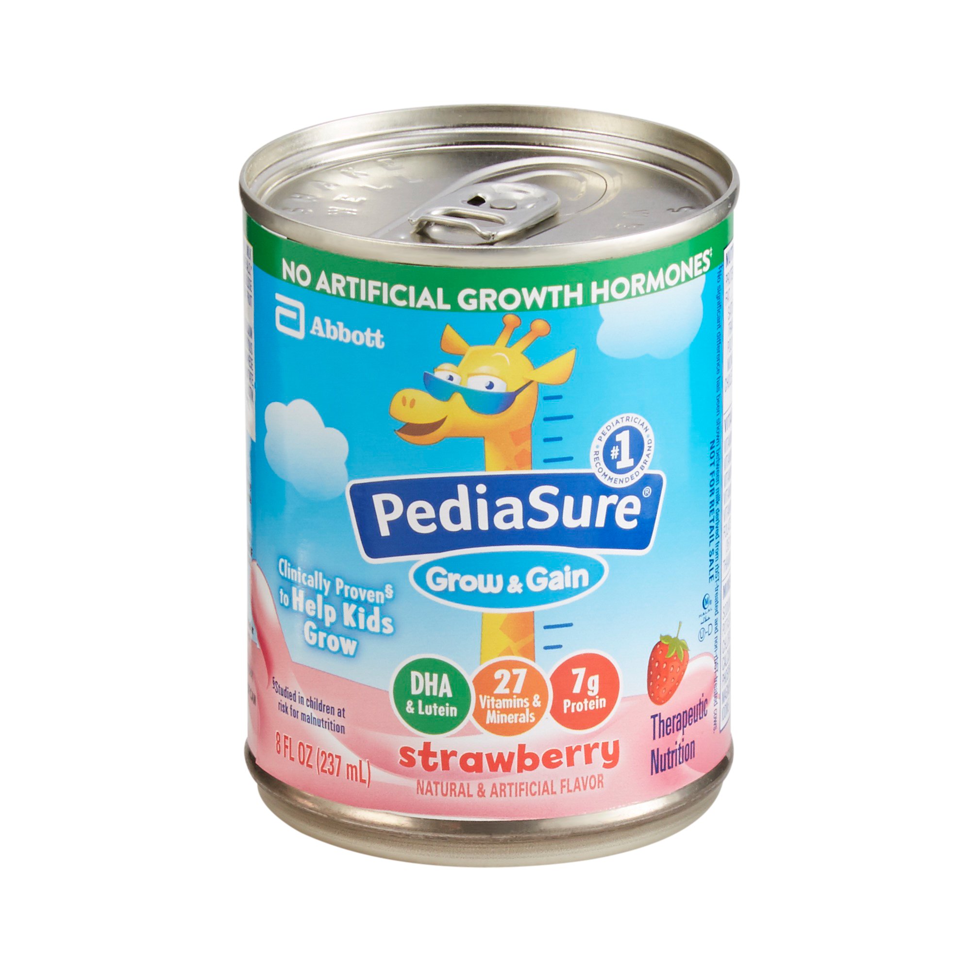PediaSure® Grow & Gain Therapeutic Nutrition, Strawberry, 8-ounce Can - Image 2