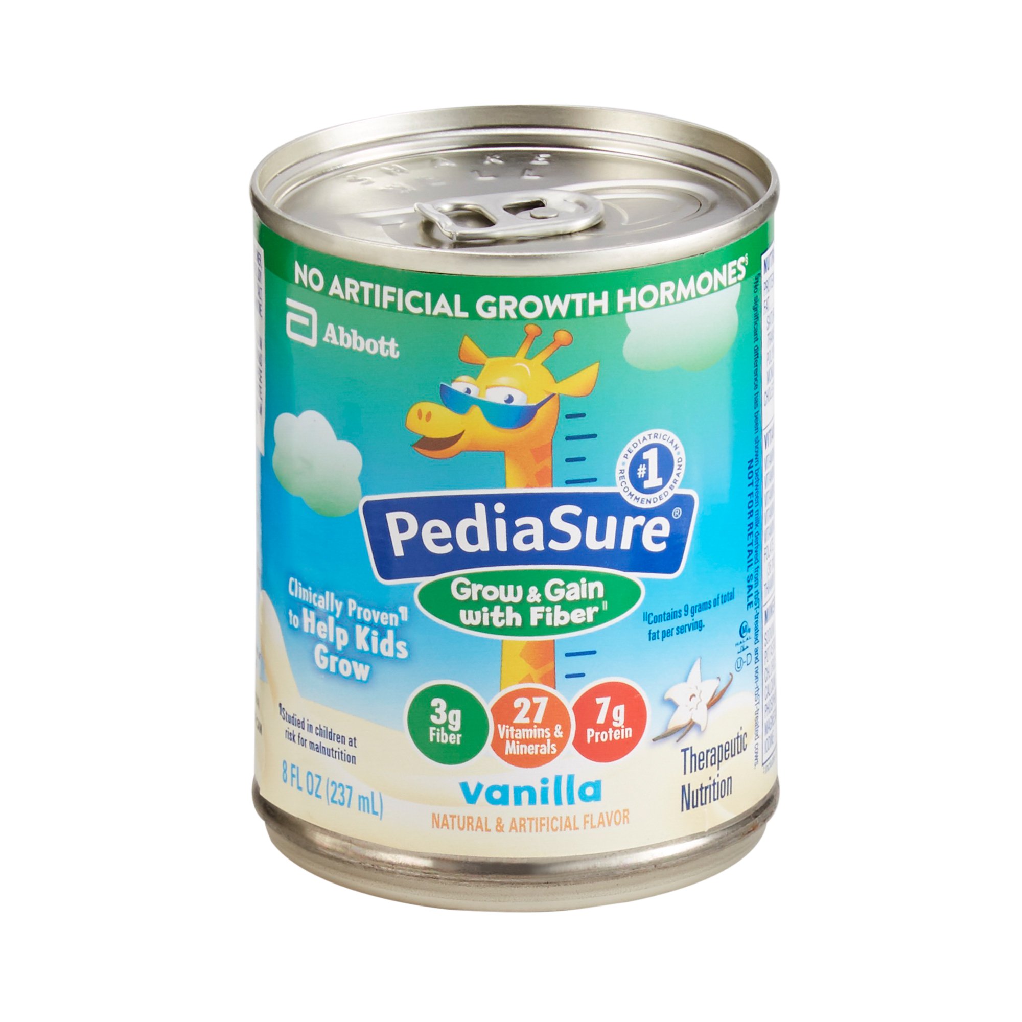 PediaSure® Grow & Gain with Fiber Therapeutic Nutrition, Vanilla, 8-ounce Can - Image 2