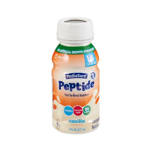 PediaSure® Peptide 1.5 Cal Peptide-Based Nutrition, Vanilla, 8-ounce Bottle