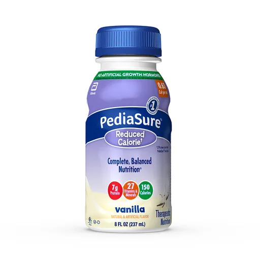 PediaSure® Reduced Calorie Therapeutic Nutrition, Vanilla, 8-ounce bottle