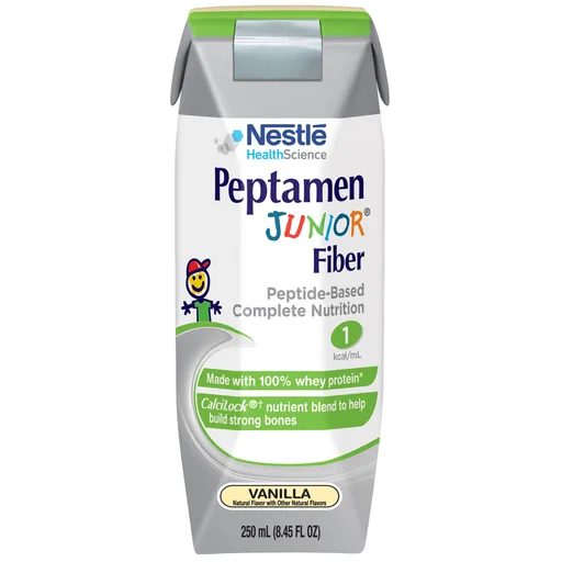 Peptamen Junior® Fiber Peptide-Based Complete Nutrition, Vanilla, 8.45-oz.