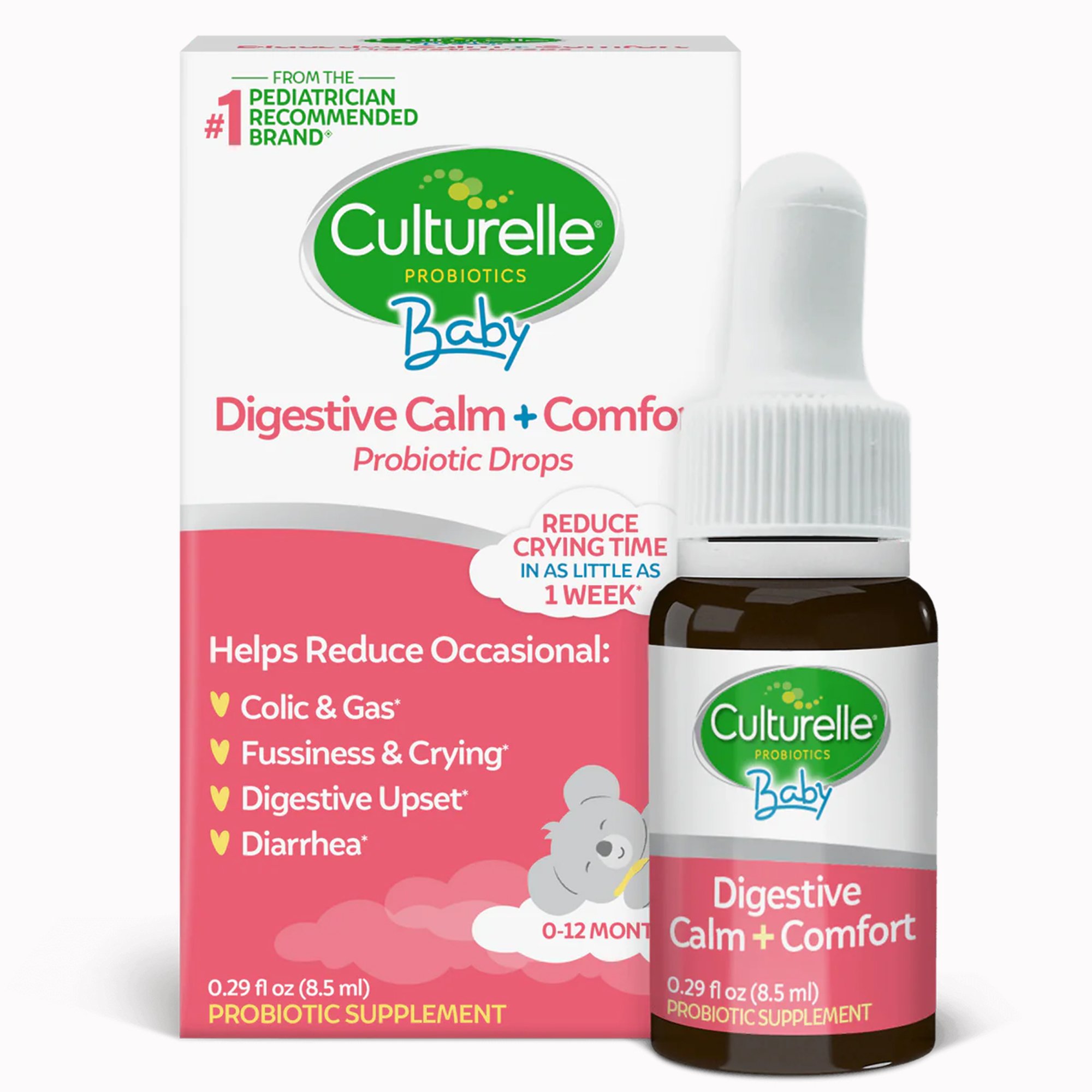 Culturelle® Baby Digestive Calm + Comfort Probiotic Drops, 0.29-ounce Bottle - Image 2