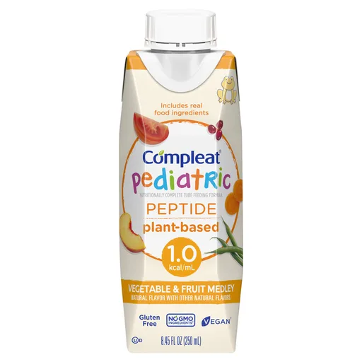 Compleat® Pediatric Peptide Plant-Based Tube Feed Formula, 8.45-ounce carton