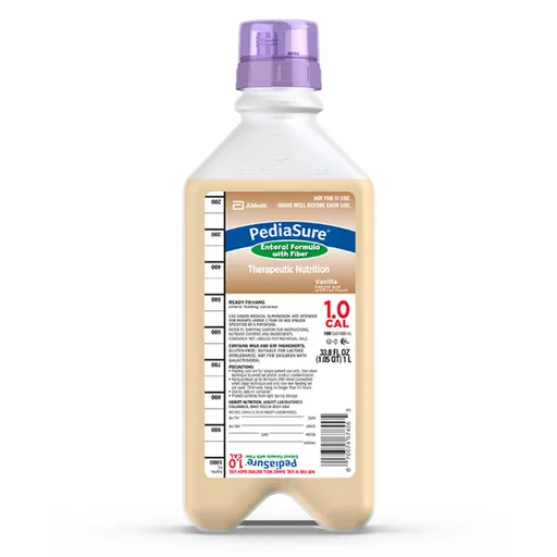 PediaSure® 1.0 Cal Enteral Formula with Fiber, 1-liter Ready to Hang Container