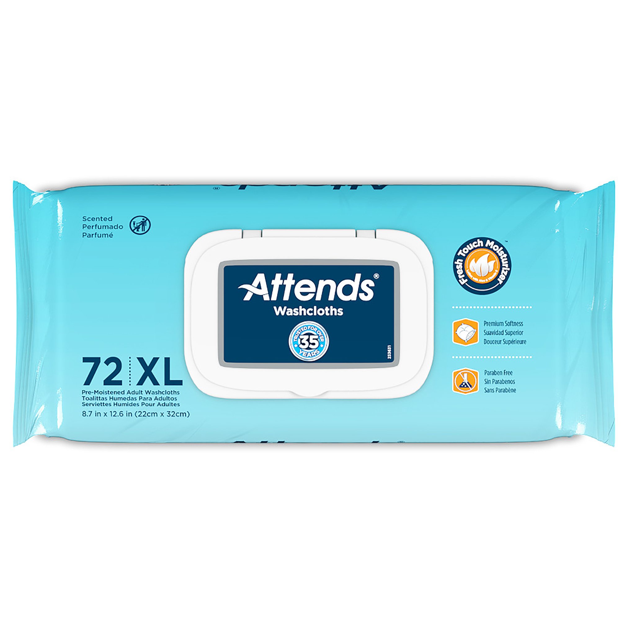 Attends® Scented Personal Cleansing Wipes with Aloe and Vitamin E - Image 4
