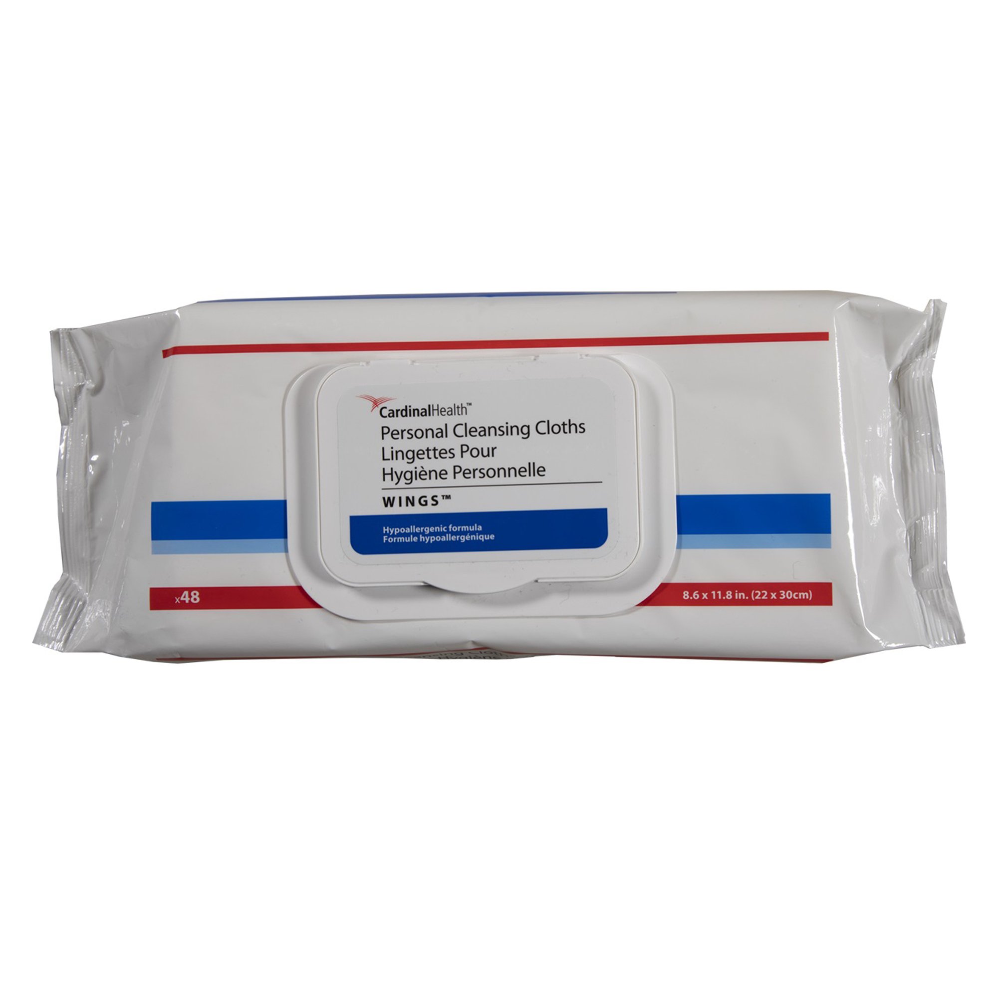 Cardinal Health™ Wings™ Personal Cleansing Cloths, Soft Pack