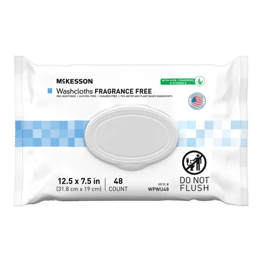 McKesson Fragrance Free Personal Cleansing Wipe