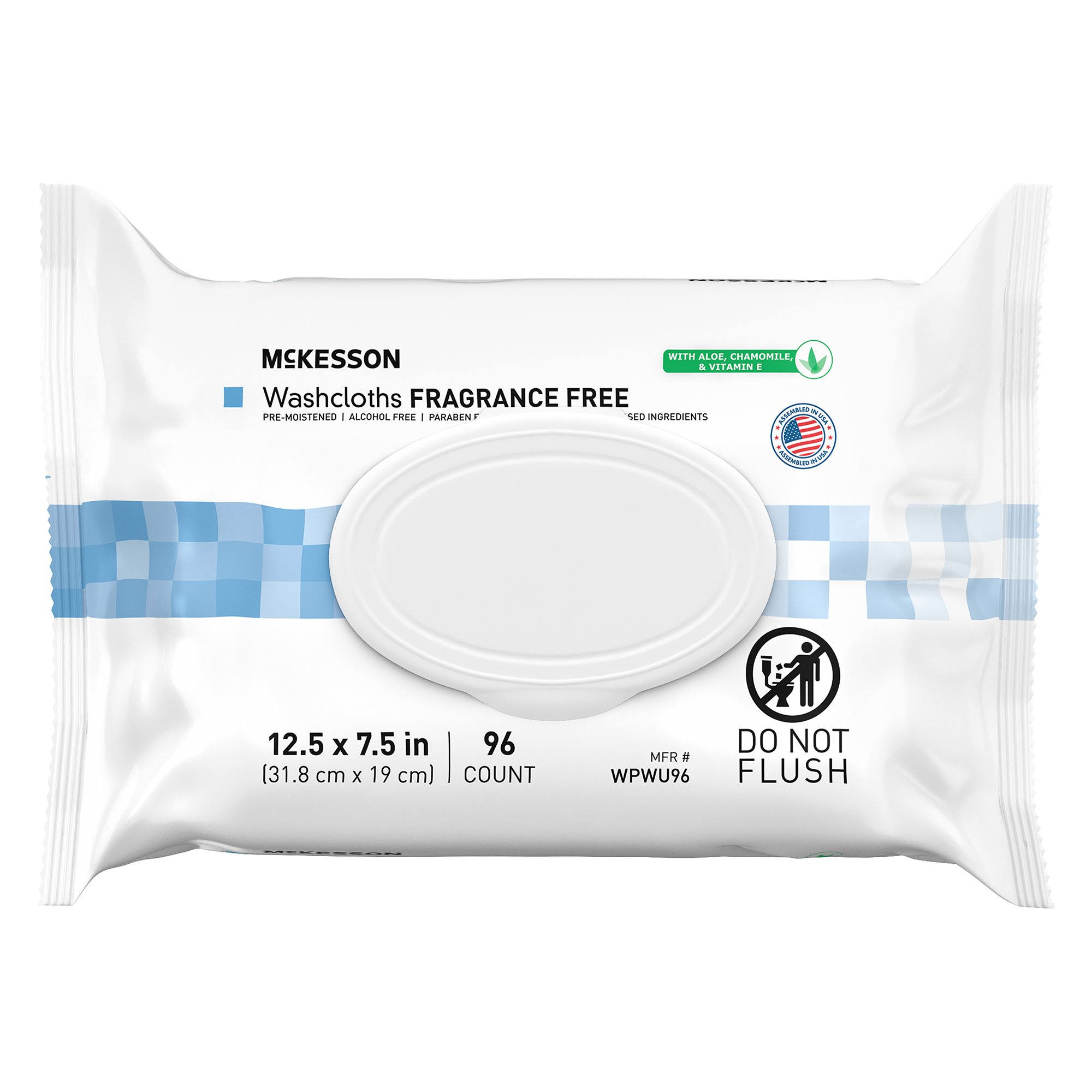 McKesson Fragrance Free Personal Cleansing Wipe, Nonflushable