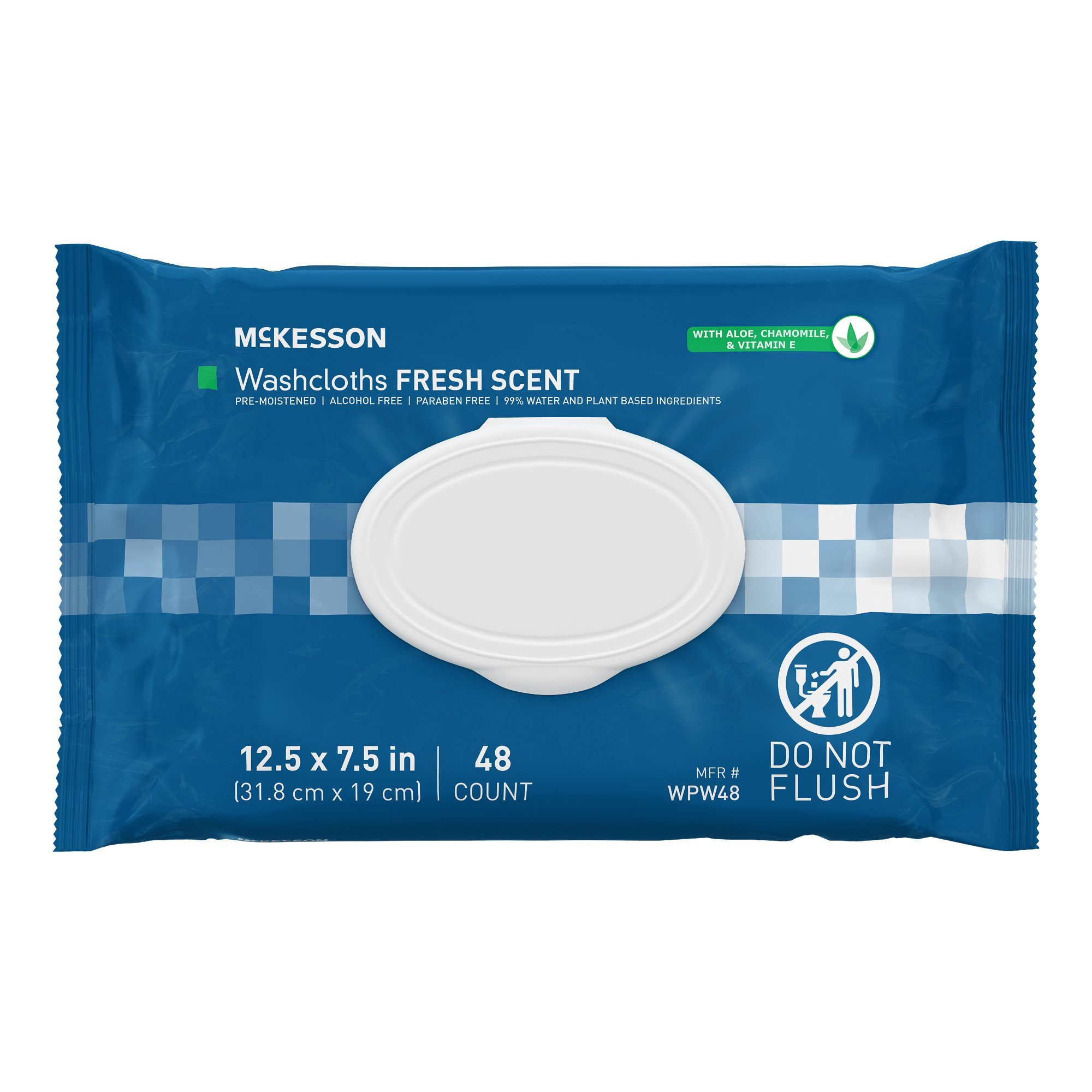 McKesson® Fresh Scent Personal Cleansing Wipe, Nonflushable