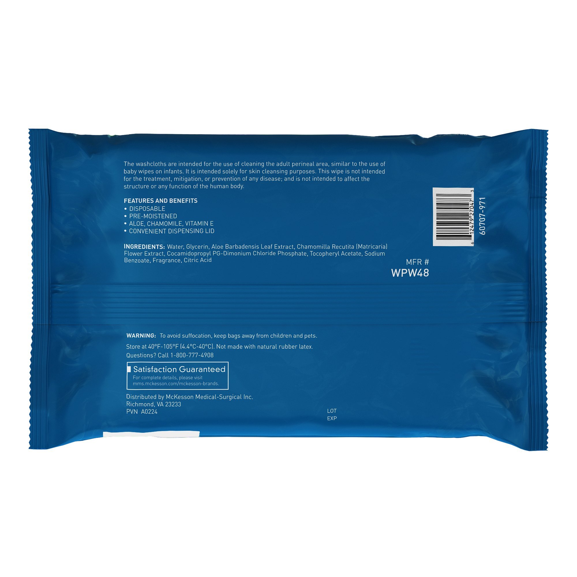 McKesson® Fresh Scent Personal Cleansing Wipe, Nonflushable - Image 2