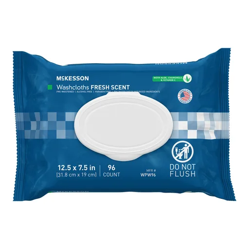 McKesson® Fresh Scent Personal Cleansing Wipe, Nonflushable