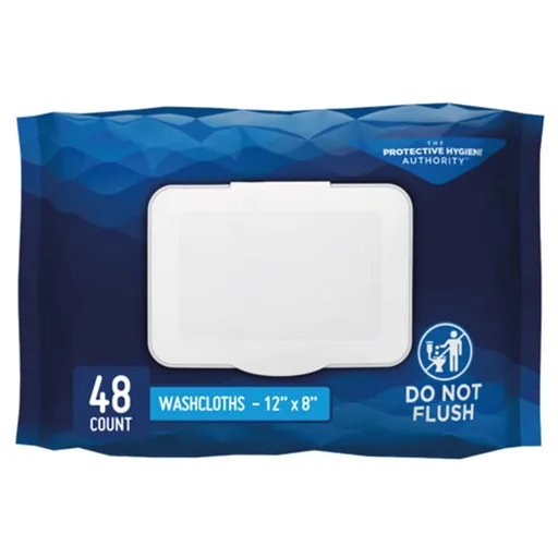 Prevail® Personal Cleansing Wipe, Soft Pack, Aloe, Vitamin E, 8 x 12 Inch