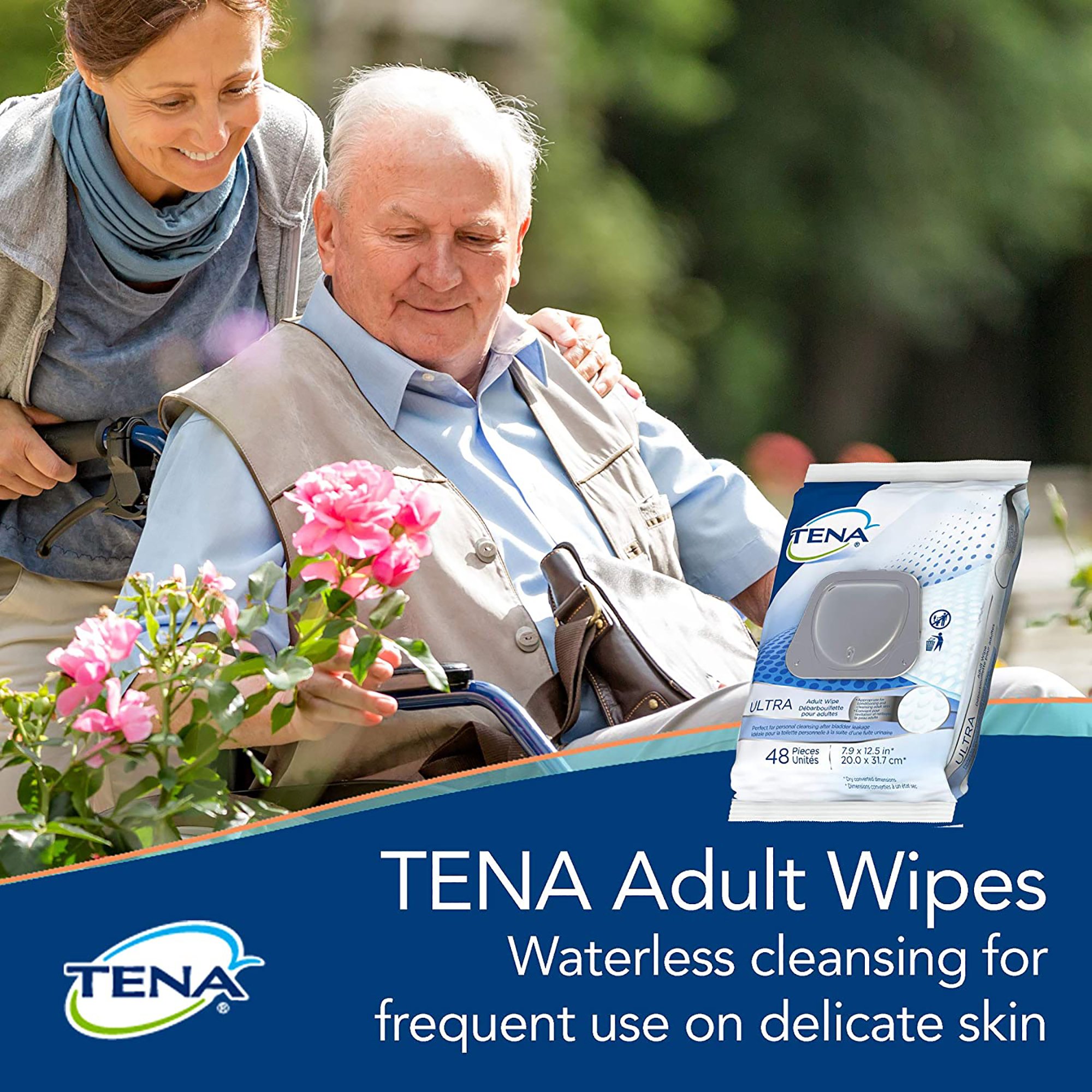 Tena® Classic Disposable Personal Cleansing Wipe, Alcohol-Free, Scented - Image 3