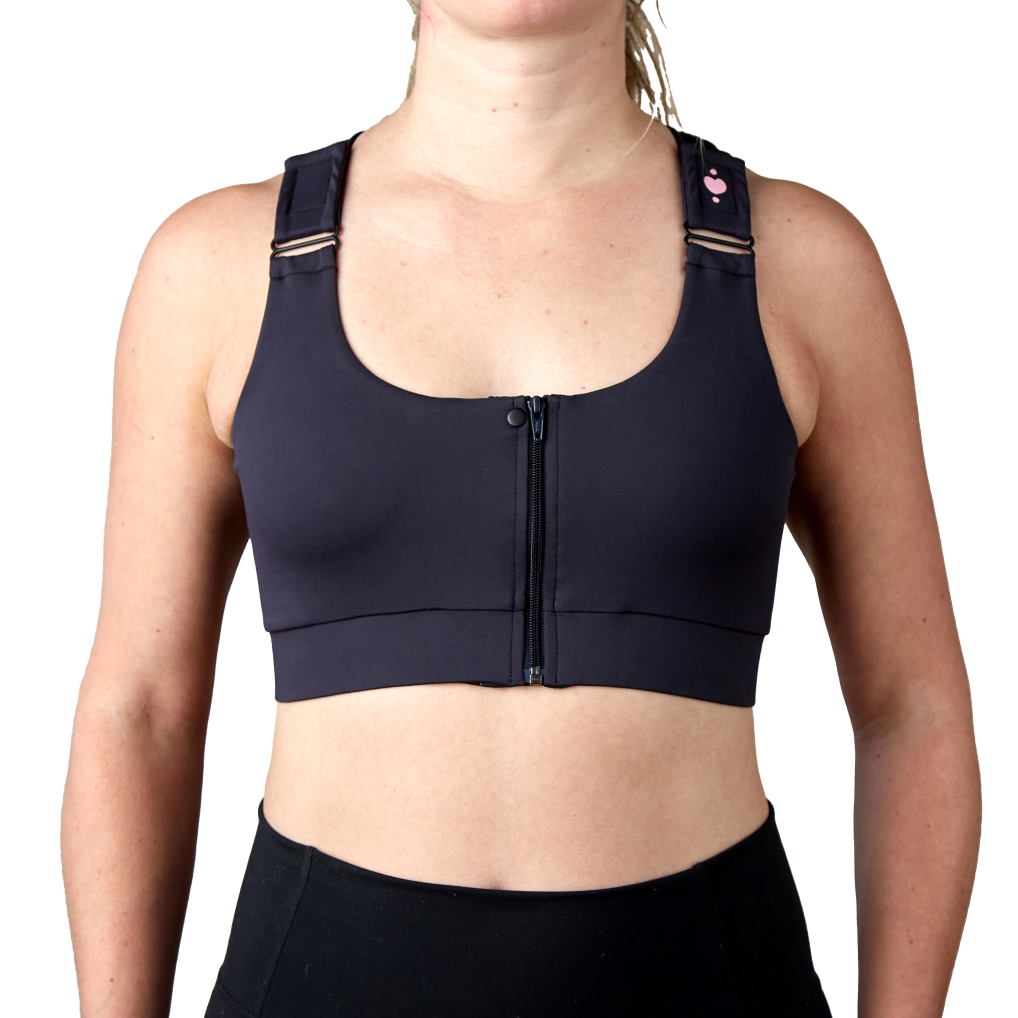 Shirl Post Surgical Bra, Black, Large - Image 3