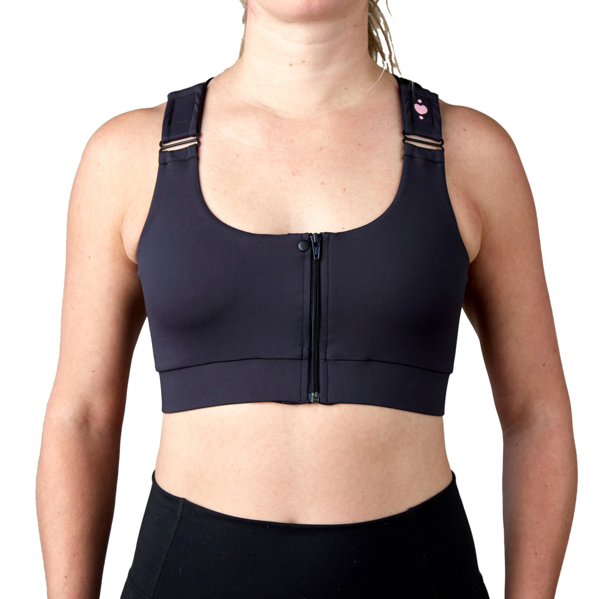 Shirl Post Surgical Bra, Black, Small - Image 3