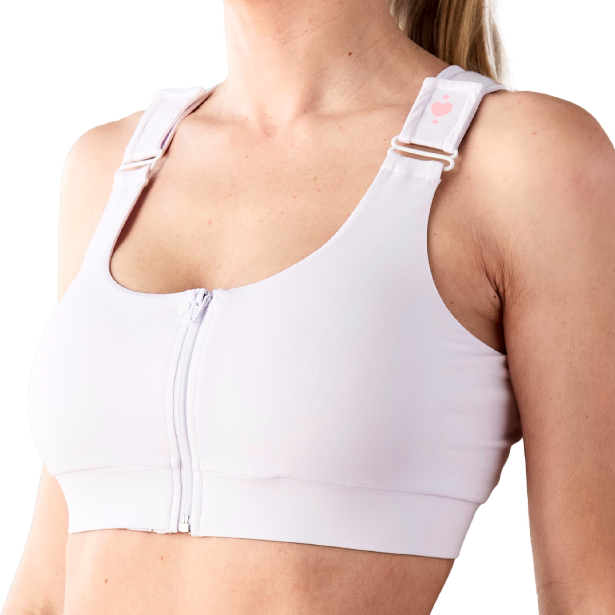 Shirl Post Surgical Bra, White, 2X-Large - Image 2