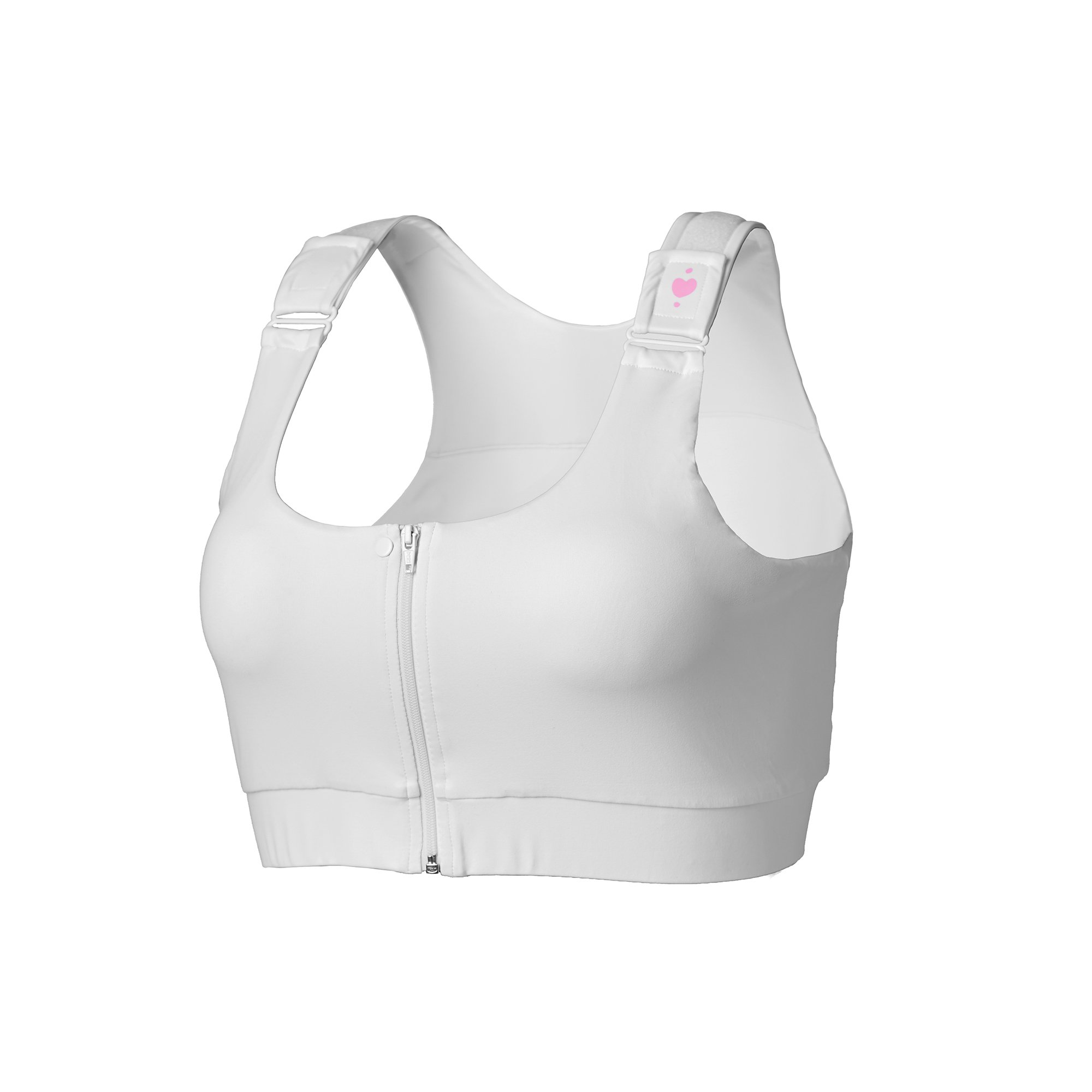 Shirl Post Surgical Bra, White, Large