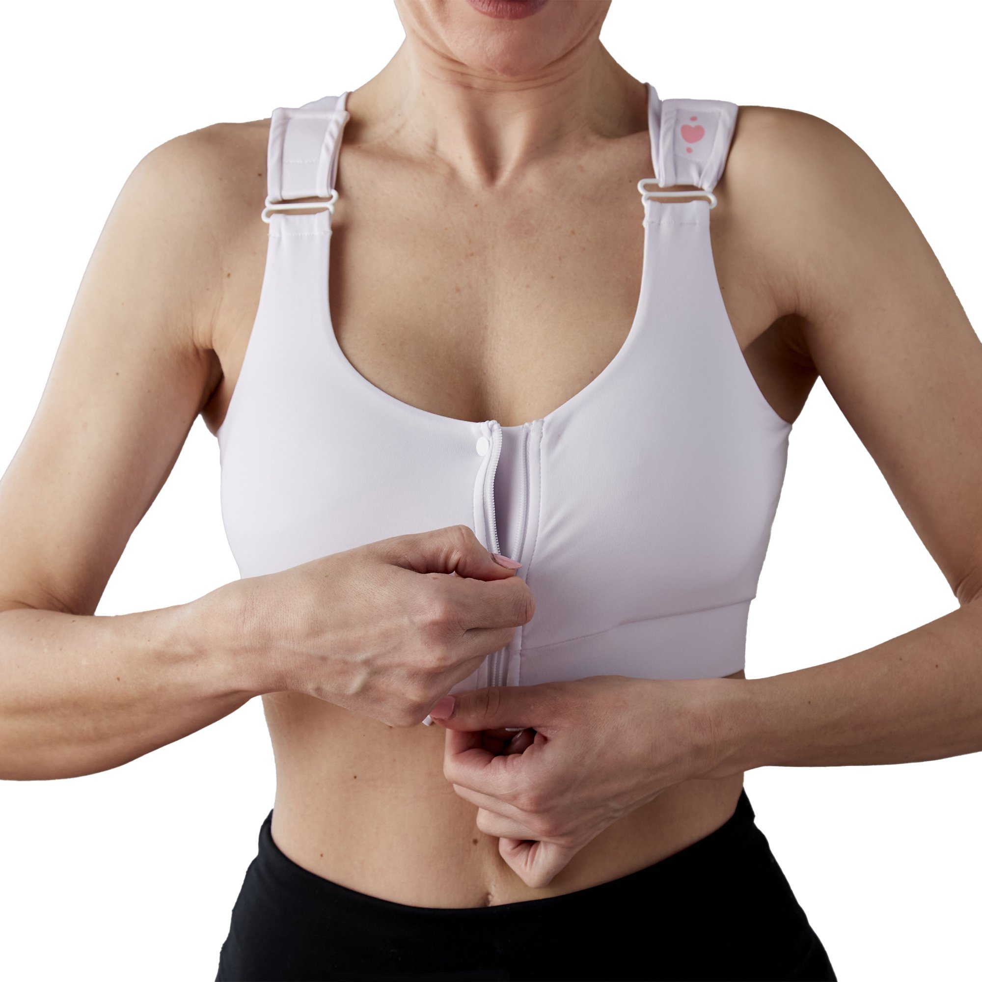 Shirl Post Surgical Bra, White, X-Small - Image 7