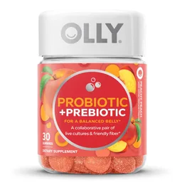 Olly's® Probiotic + Prebiotic for a Balanced Belly, Peach-Flavor Gummies