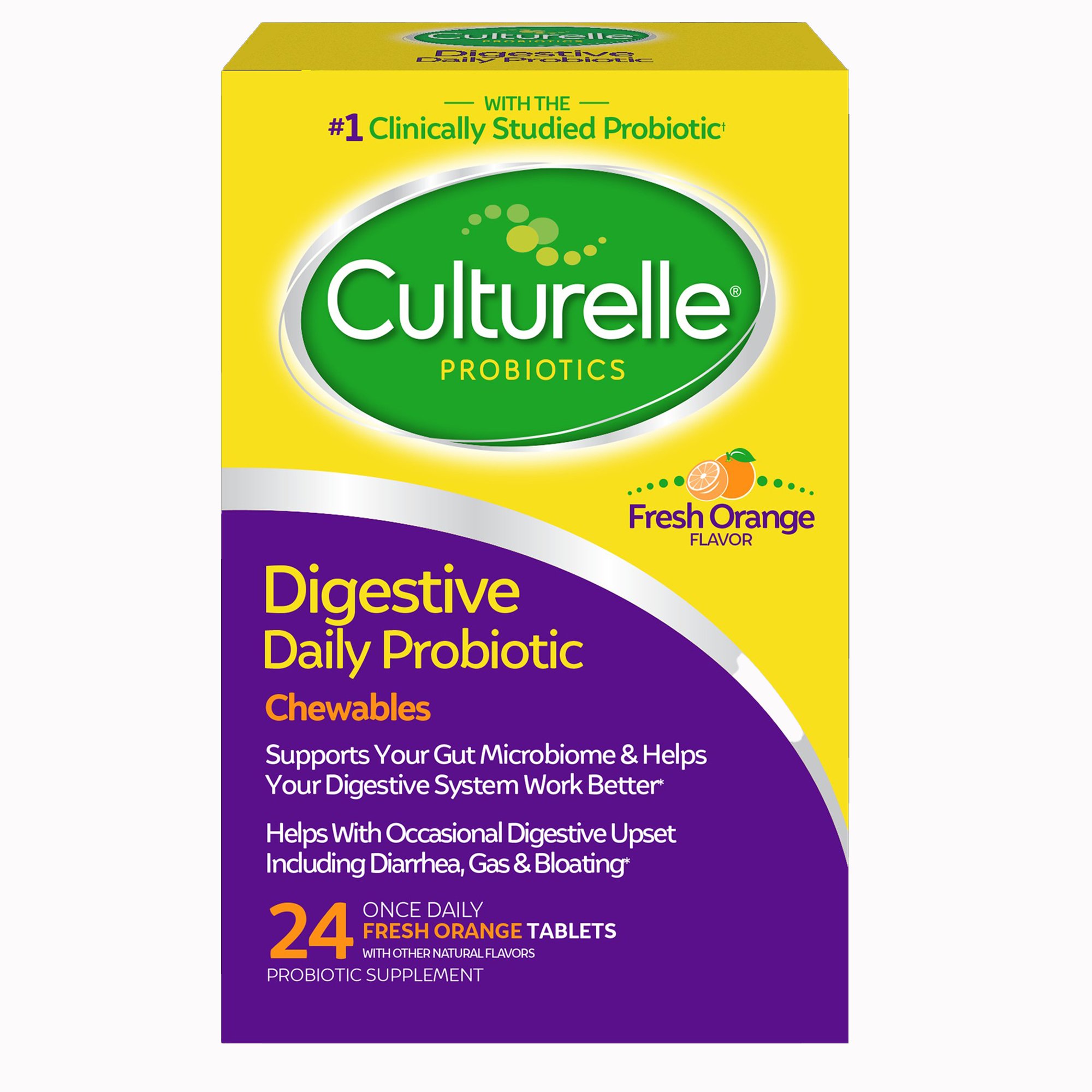 Culturelle® Digestive Daily Probiotic Chewables Tablets Fresh Orange - Image 2