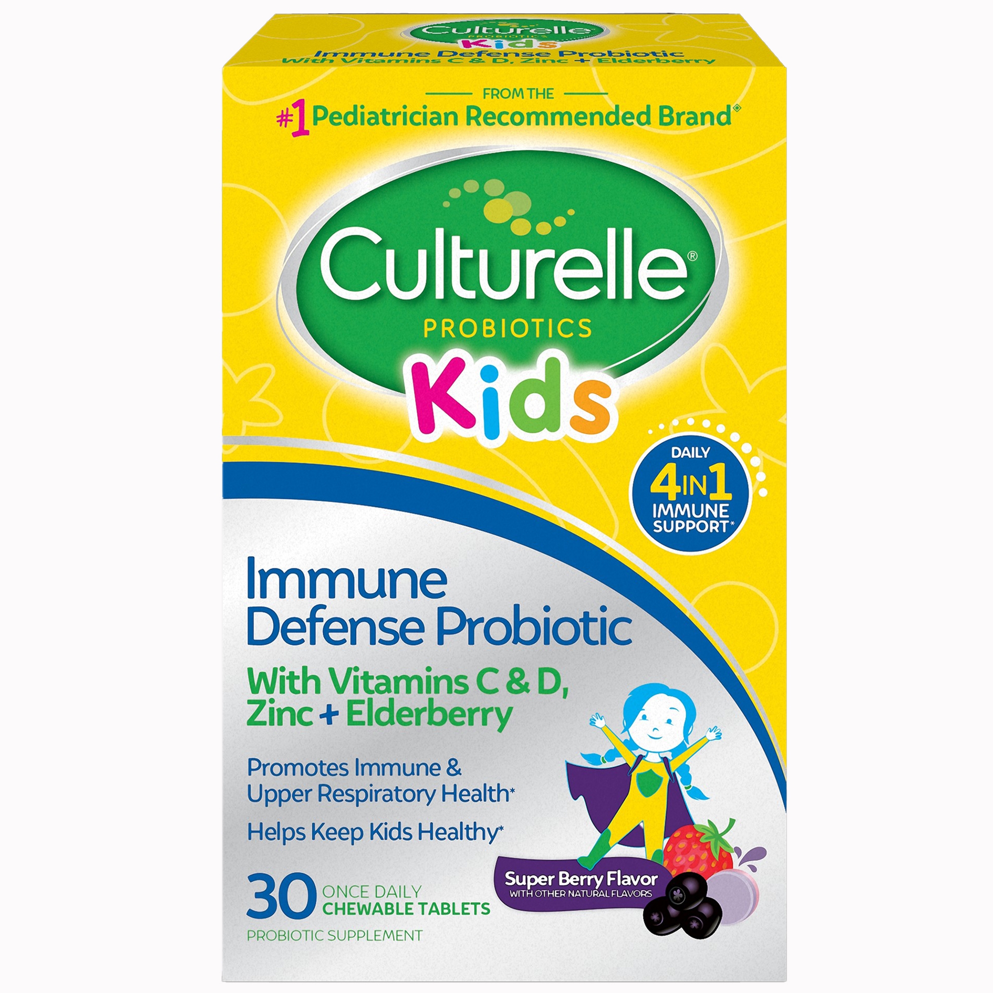 Culturelle® Kids Immune Defense Chewables, Berry Flavor - Image 2