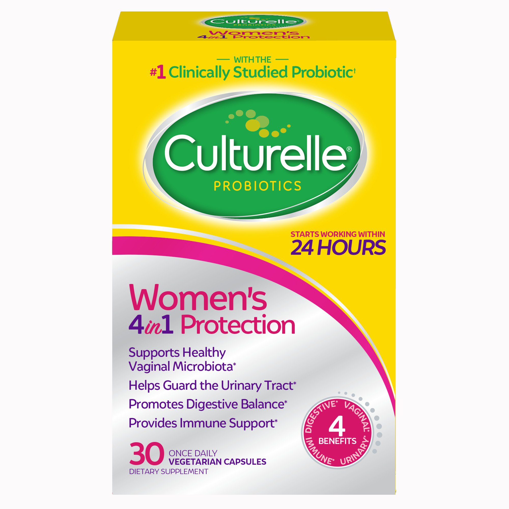 Culturelle® Women's Four-in-One Protection Probiotic Vegetarian Capsules - Image 2