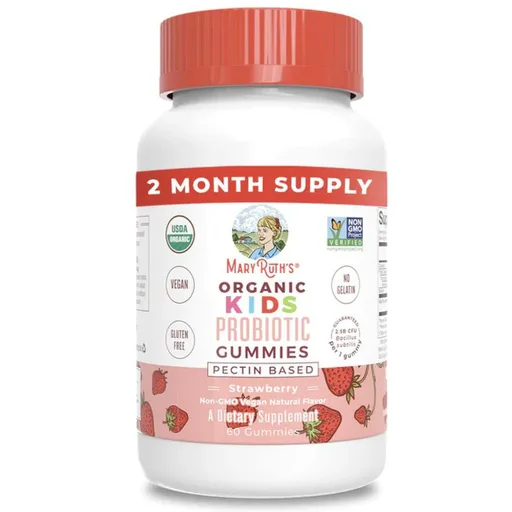 Mary Ruth's™ Organic Kids Probiotic Gummies, Strawberry Flavor