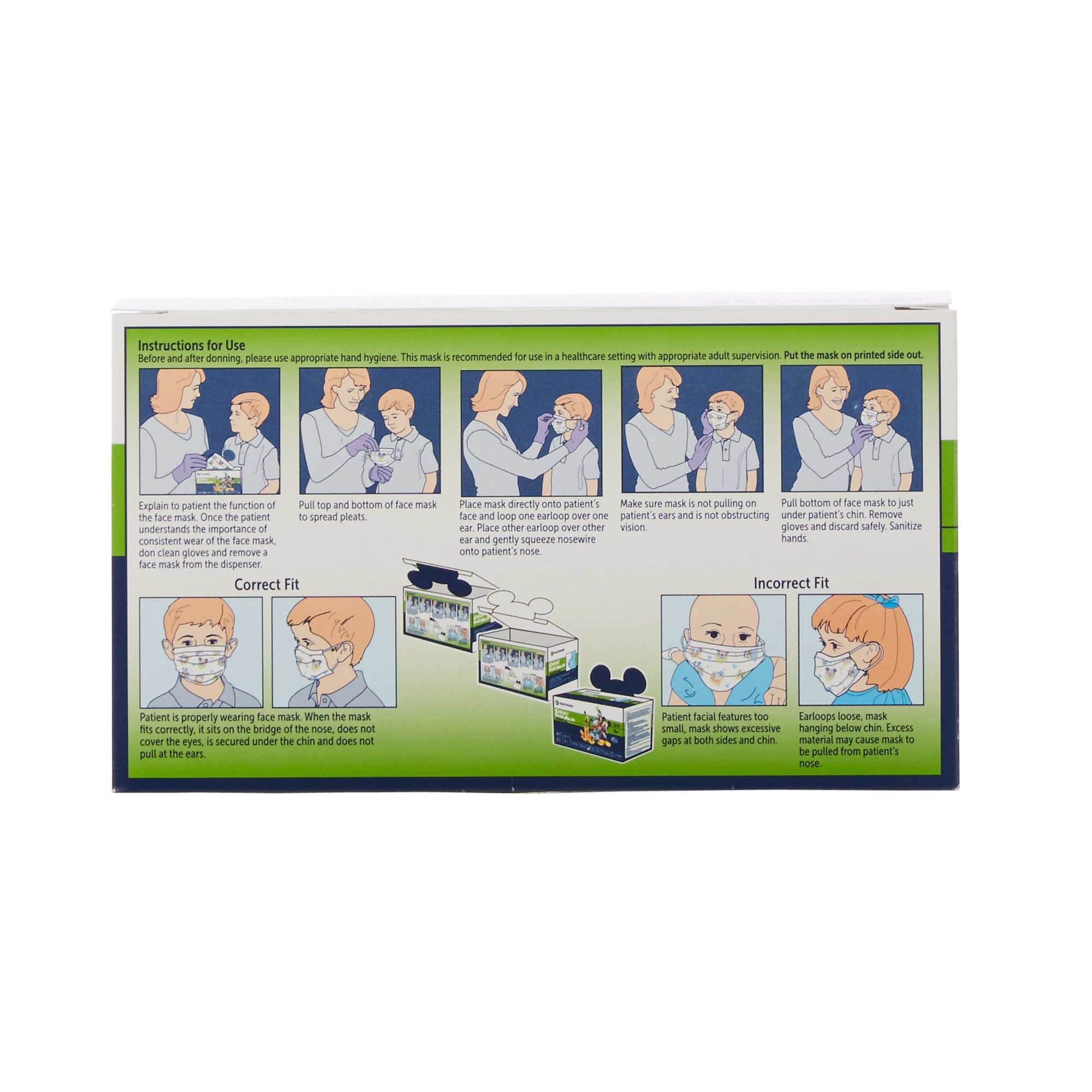Halyard Procedure Mask Pleated Earloops Child Size Kid Design (Disney) - Image 3