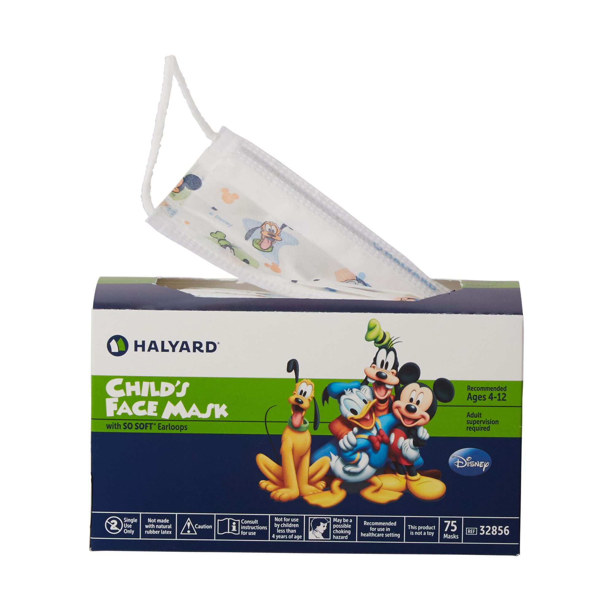 Halyard Procedure Mask Pleated Earloops Child Size Kid Design (Disney) - Image 2