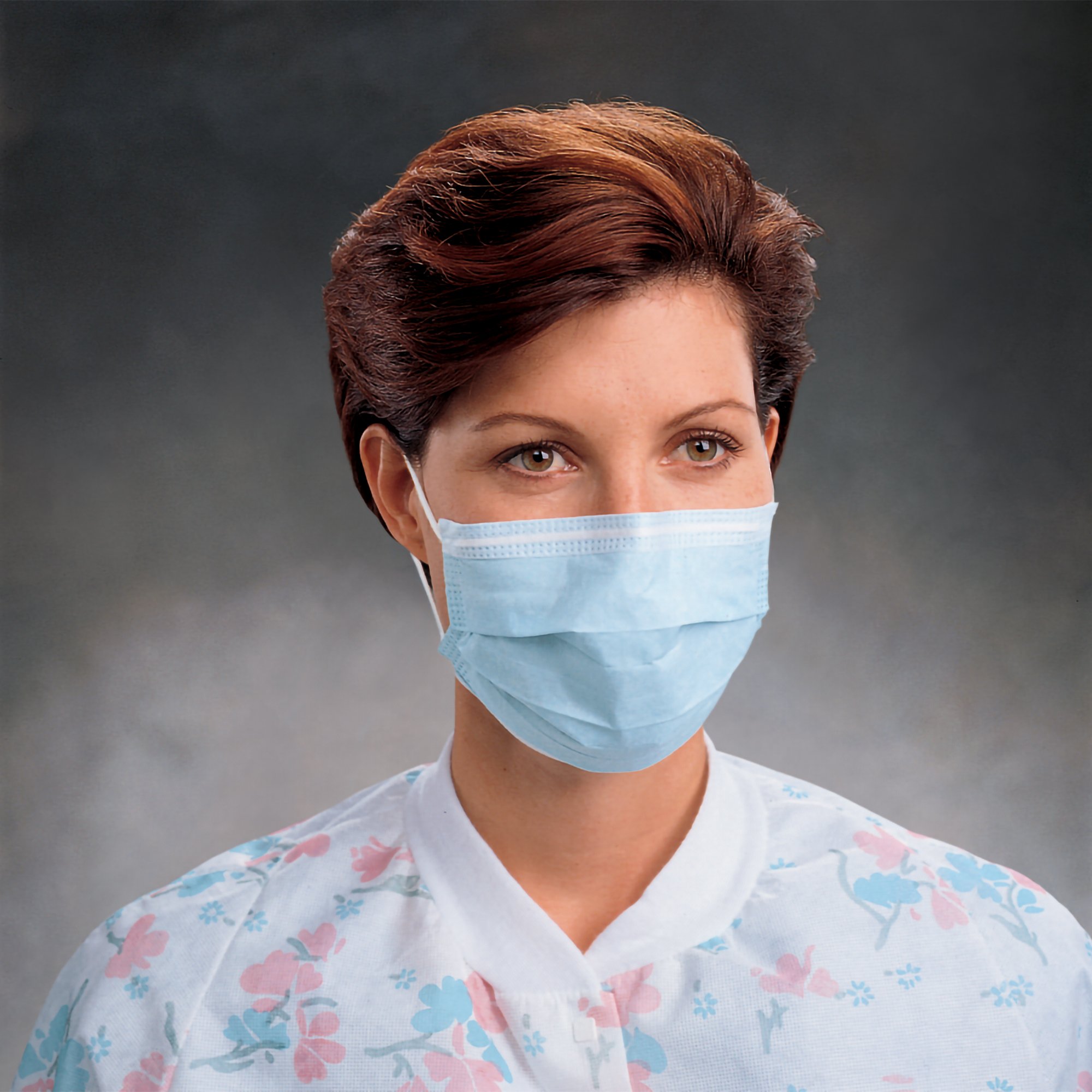 Halyard Procedure Mask, Pleated, One Size Fits Most, Tissue Blue, nonsterile - Image 3