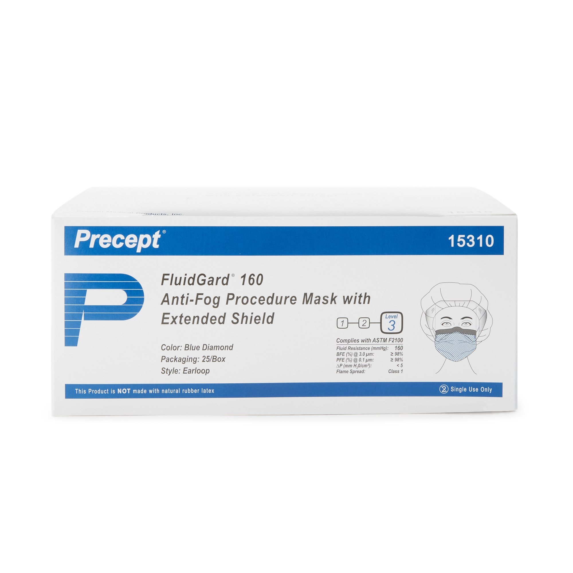 Fluidgard®160 Procedure Mask with Eye Shield - Image 3