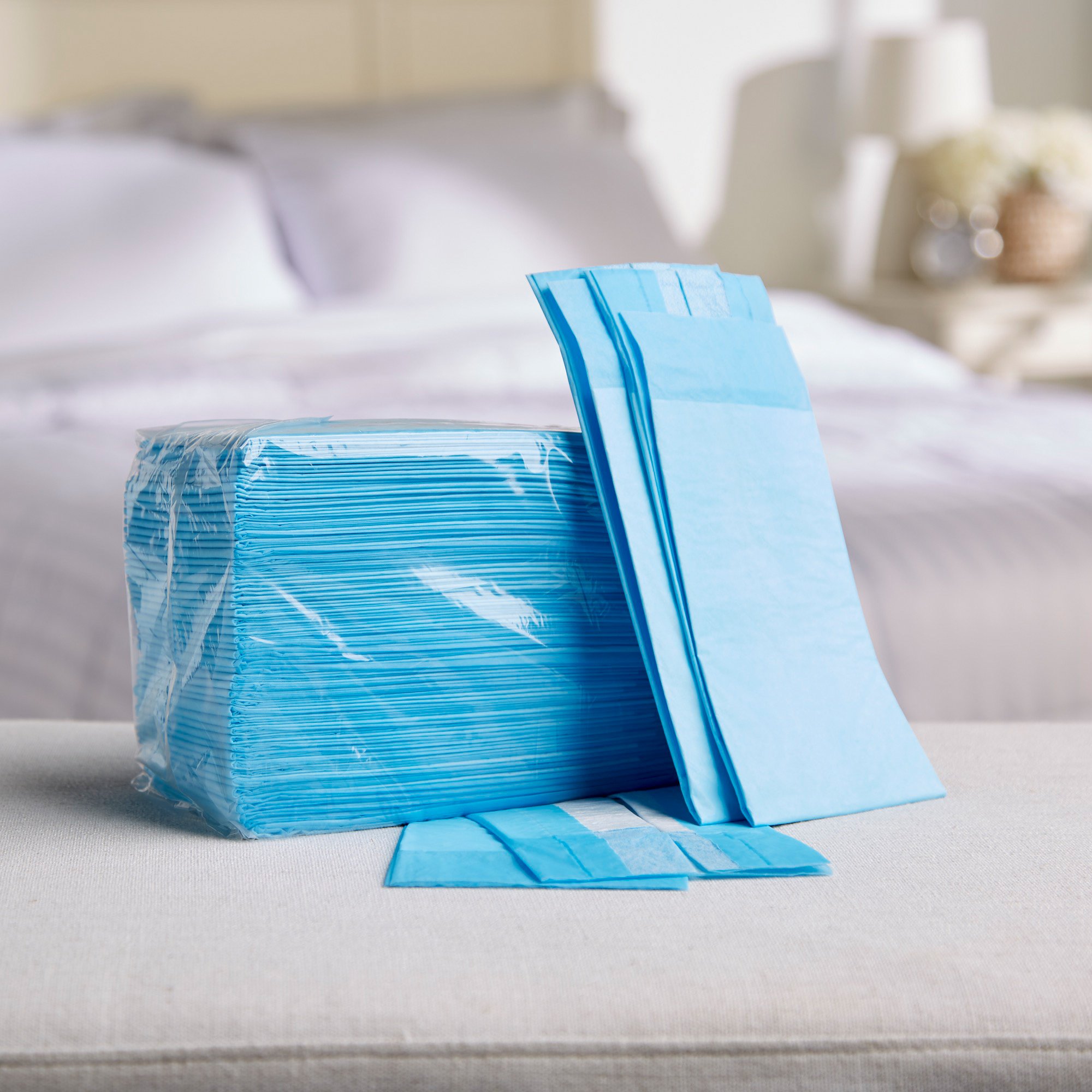 McKesson Blue Nonsterile Procedure Underpad, 12 x 17 Inch - Image 9