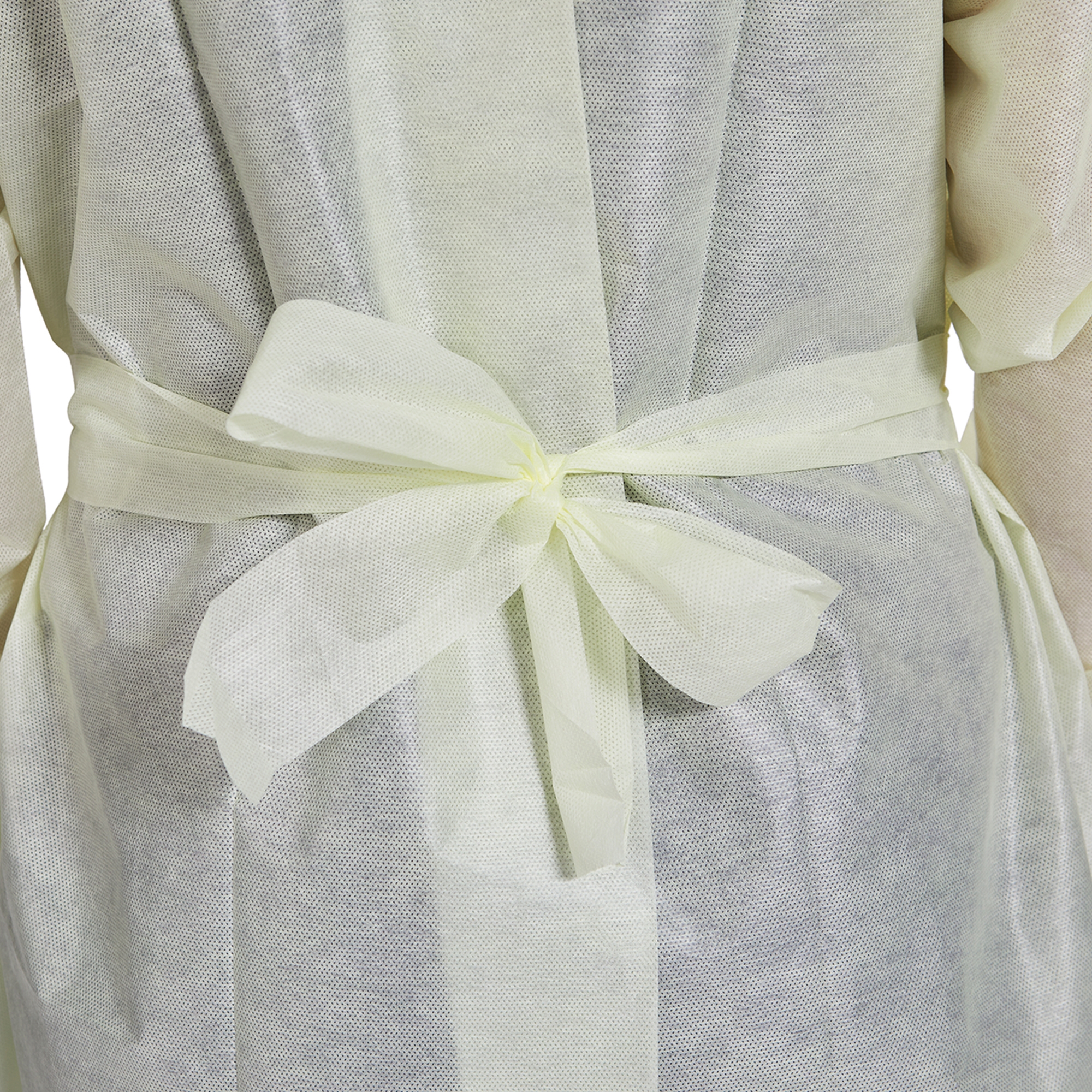 McKesson AAMI Level 2 Isolation Gown, Tape Tab Neck Style, Extra Large, Yellow - Image 4
