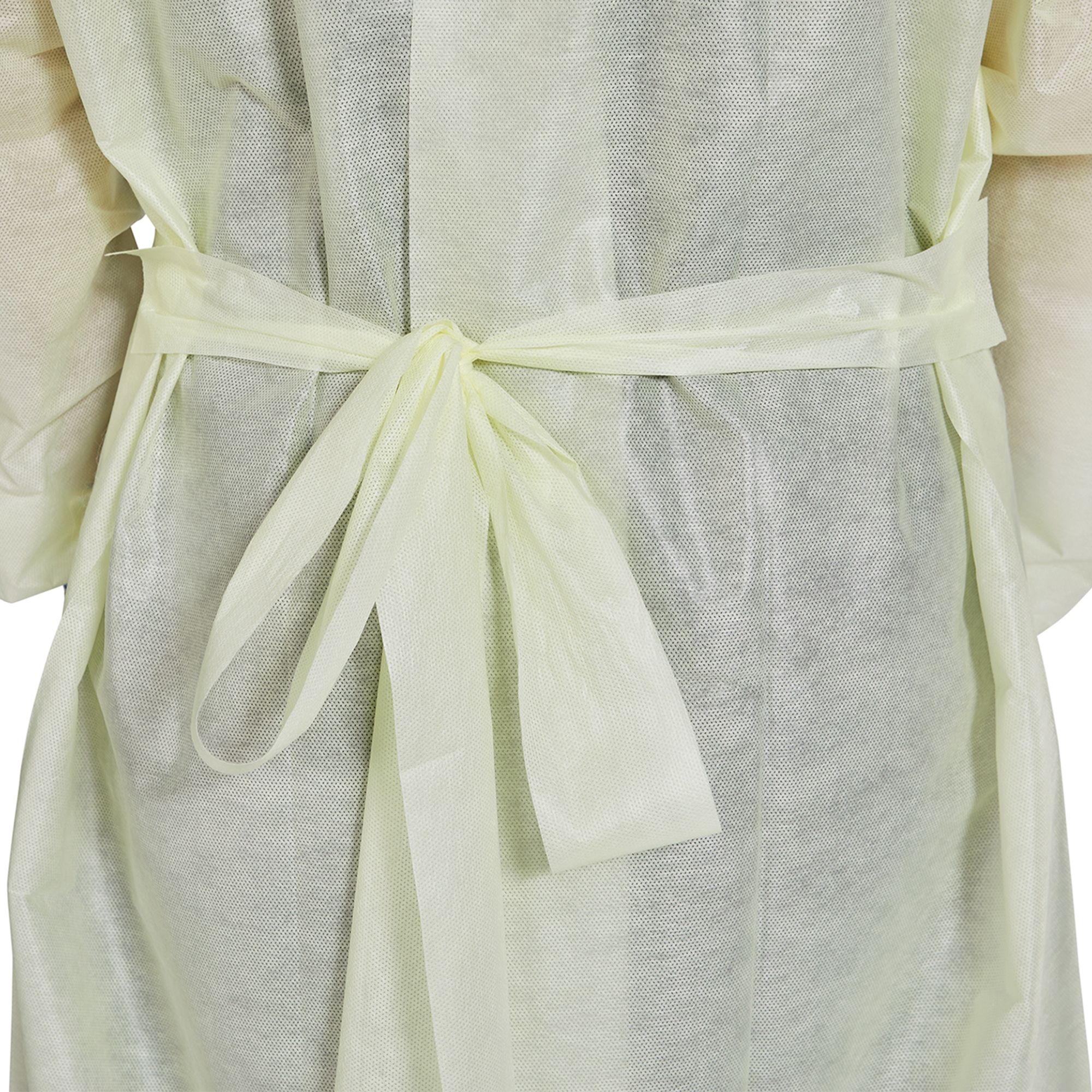McKesson AAMI Level 2 Isolation Gown, Tie Neck Style, One Size Fits Most, Yellow - Image 4