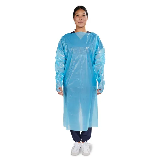 McKesson Nonrated Isolation Gowns, Blue, One Size Fits Most