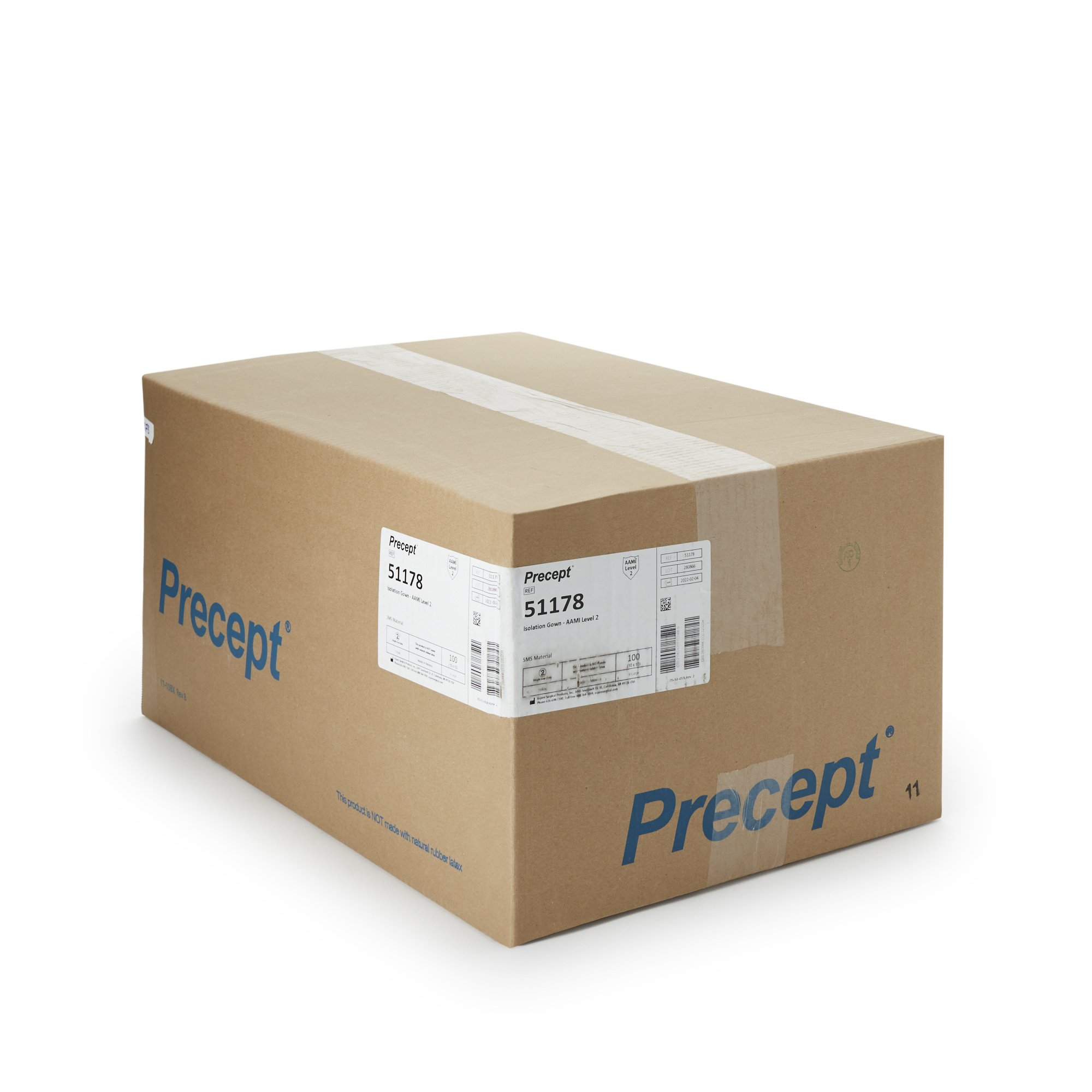 Precept® Full Coverage Isolation Gown, Extra Large - Image 6