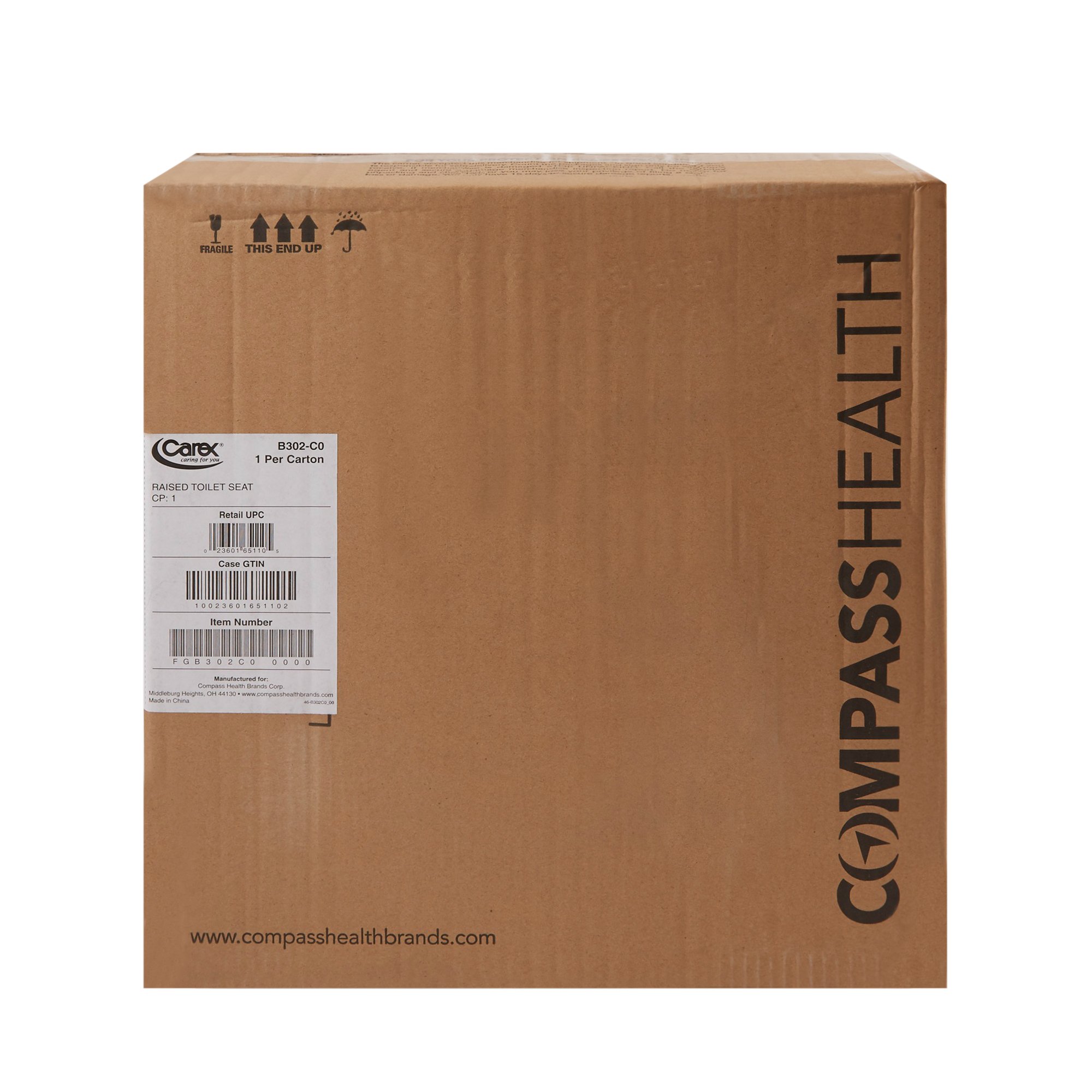 Carex® Raised Toilet Seat - Image 3