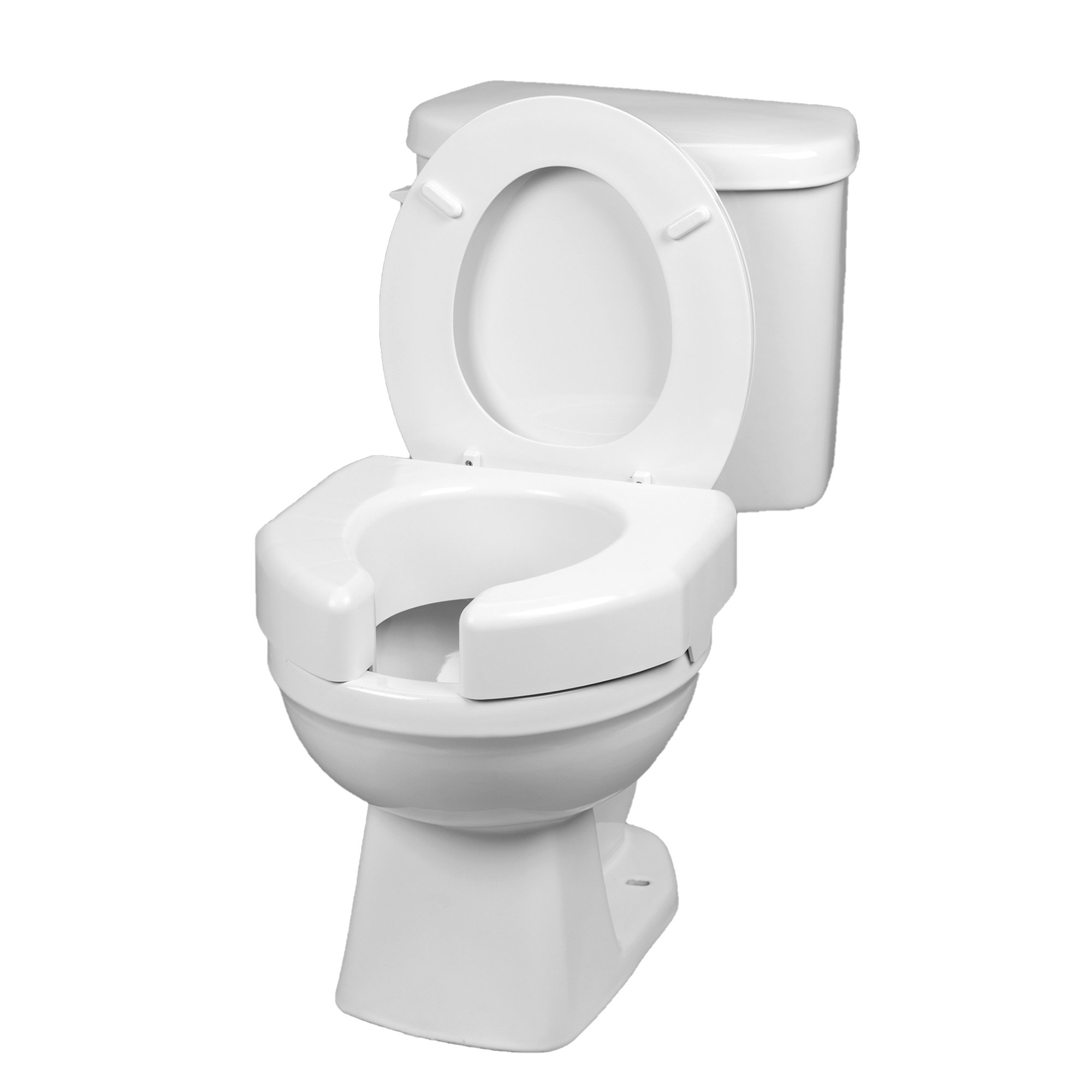Maddak Basic Open Front Elevated Toilet Seat - Image 2