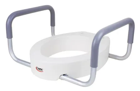 Carex® Raised Toilet Seat with Arms - Elongated
