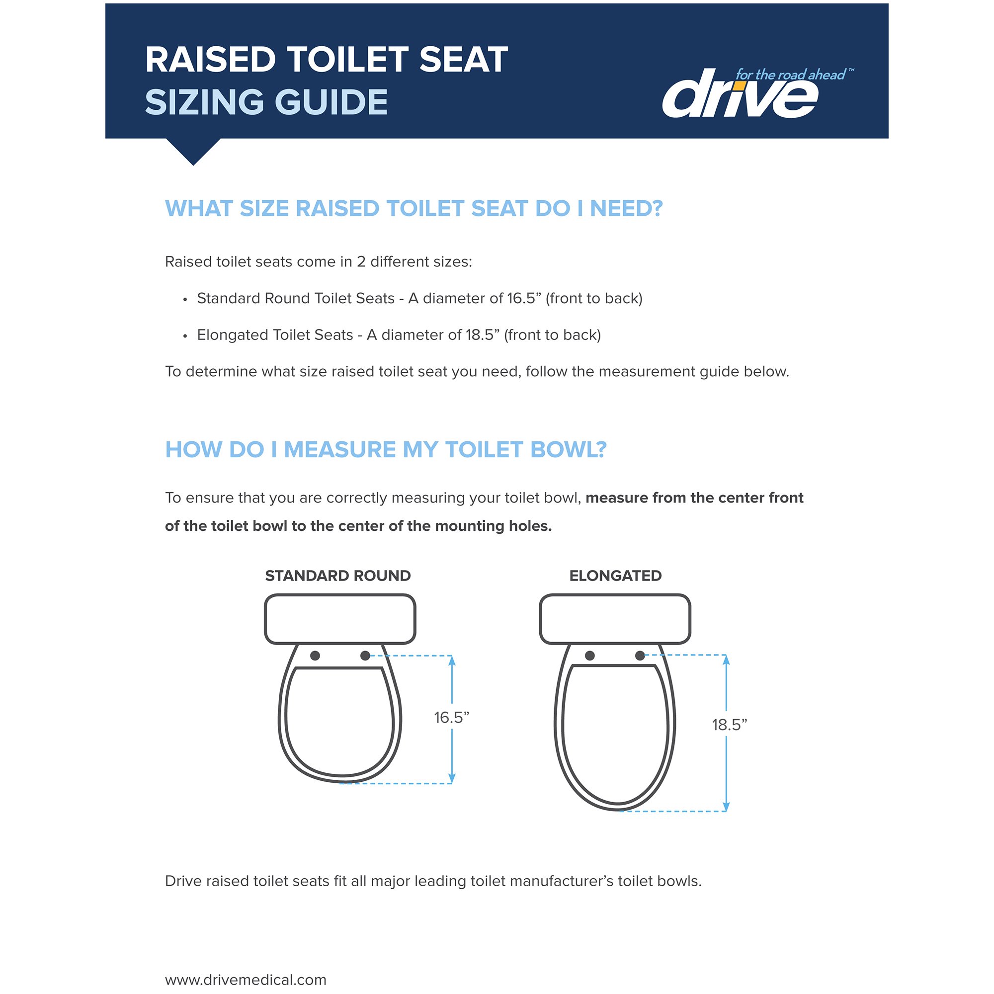 drive™ Premium Elongated Toilet Seat with Lock - Image 5