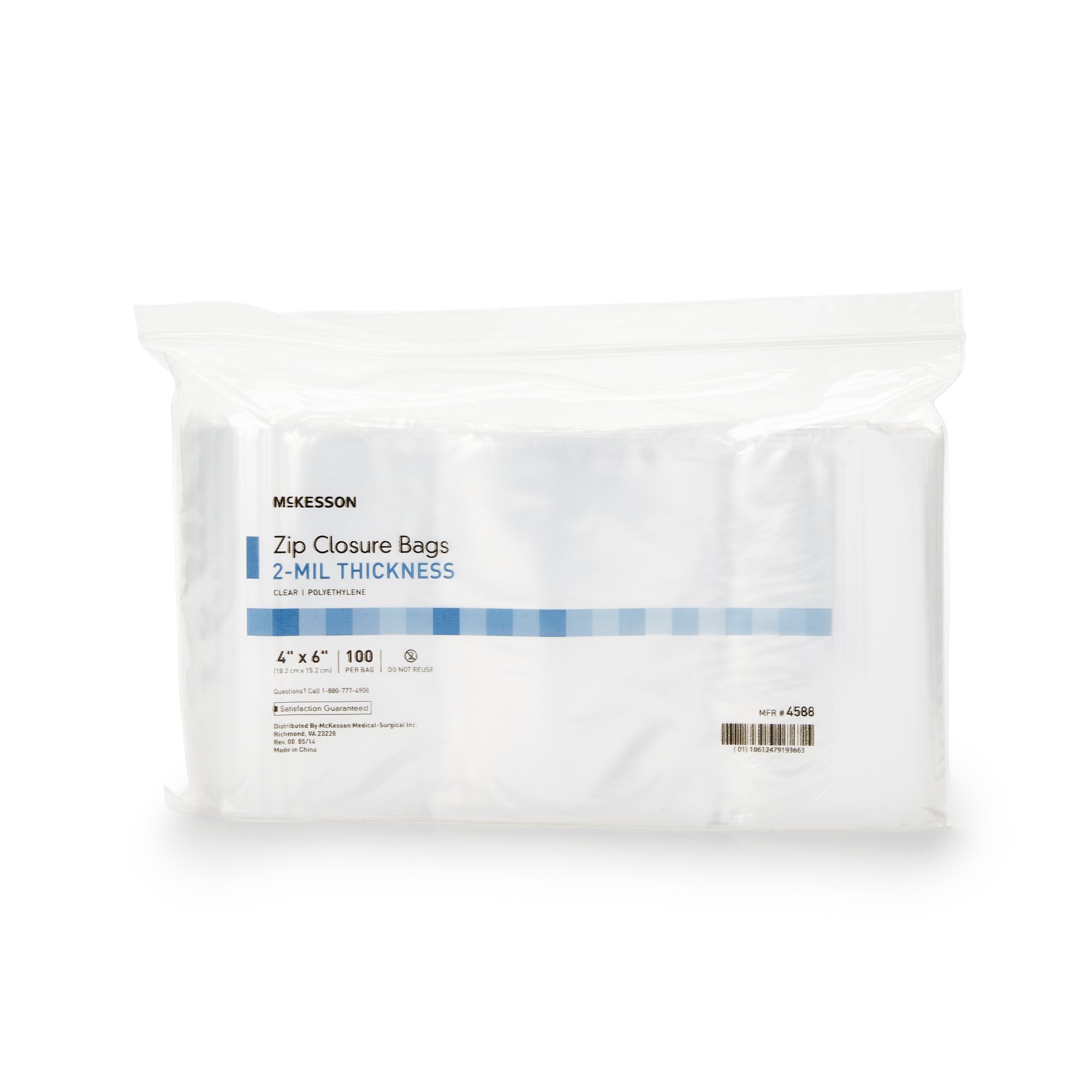 McKesson 4 X 6 Inch Zip Closure Bag - Image 3