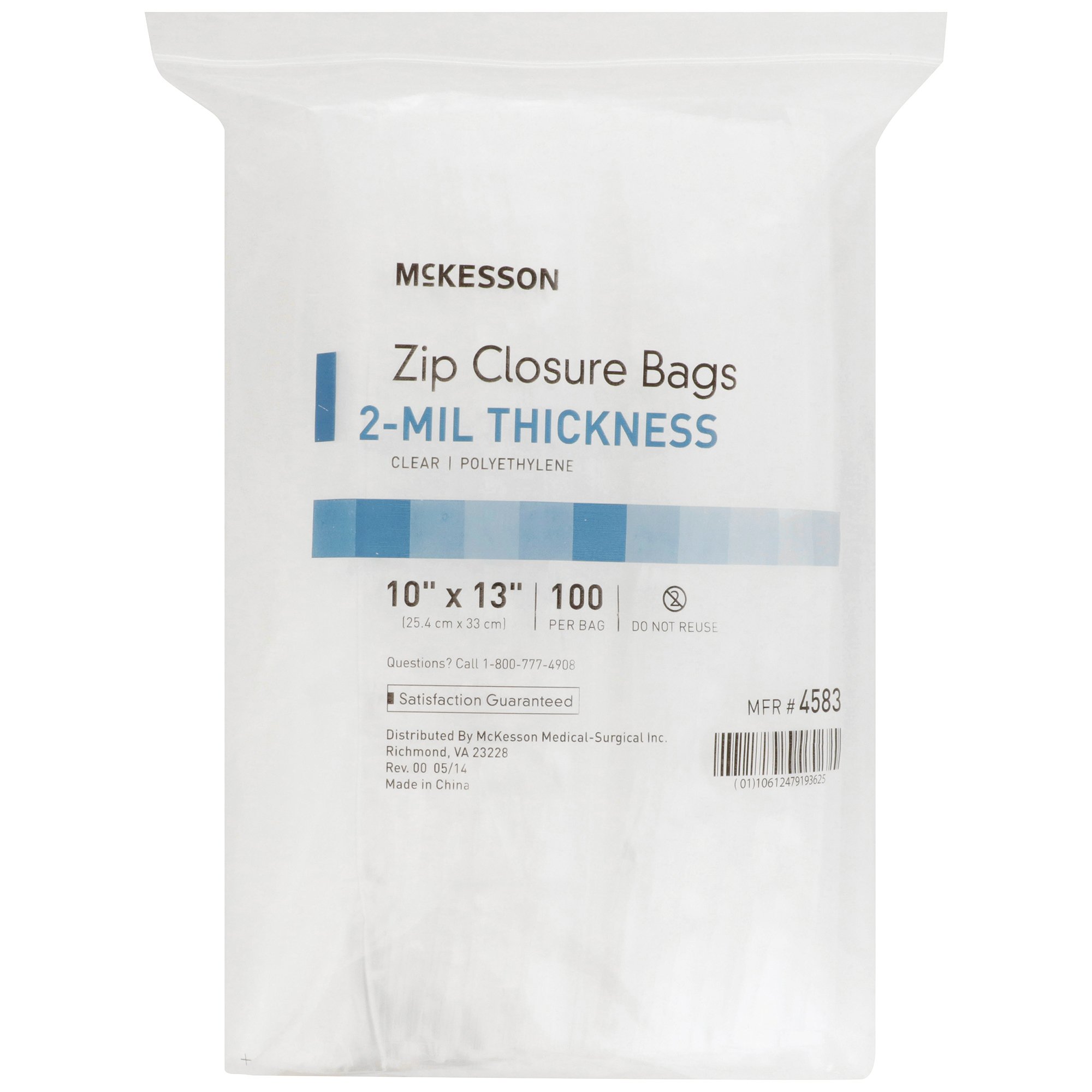 McKesson Zip Closure Bag, 10 X 13 Inches - Image 2