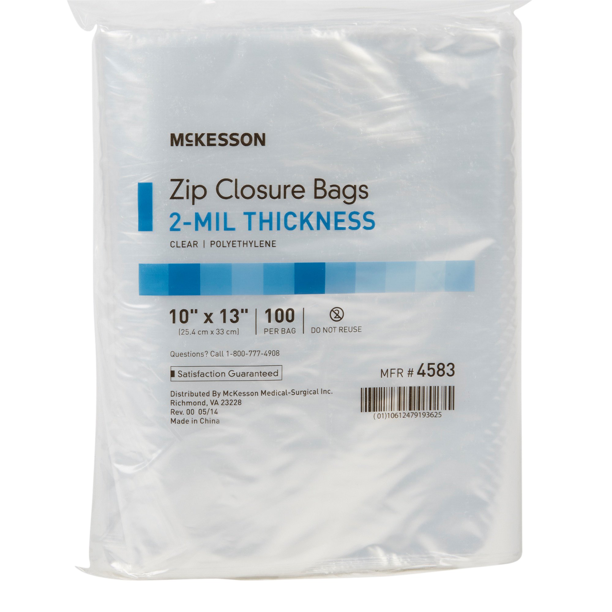 McKesson Zip Closure Bag, 10 X 13 Inches - Image 5