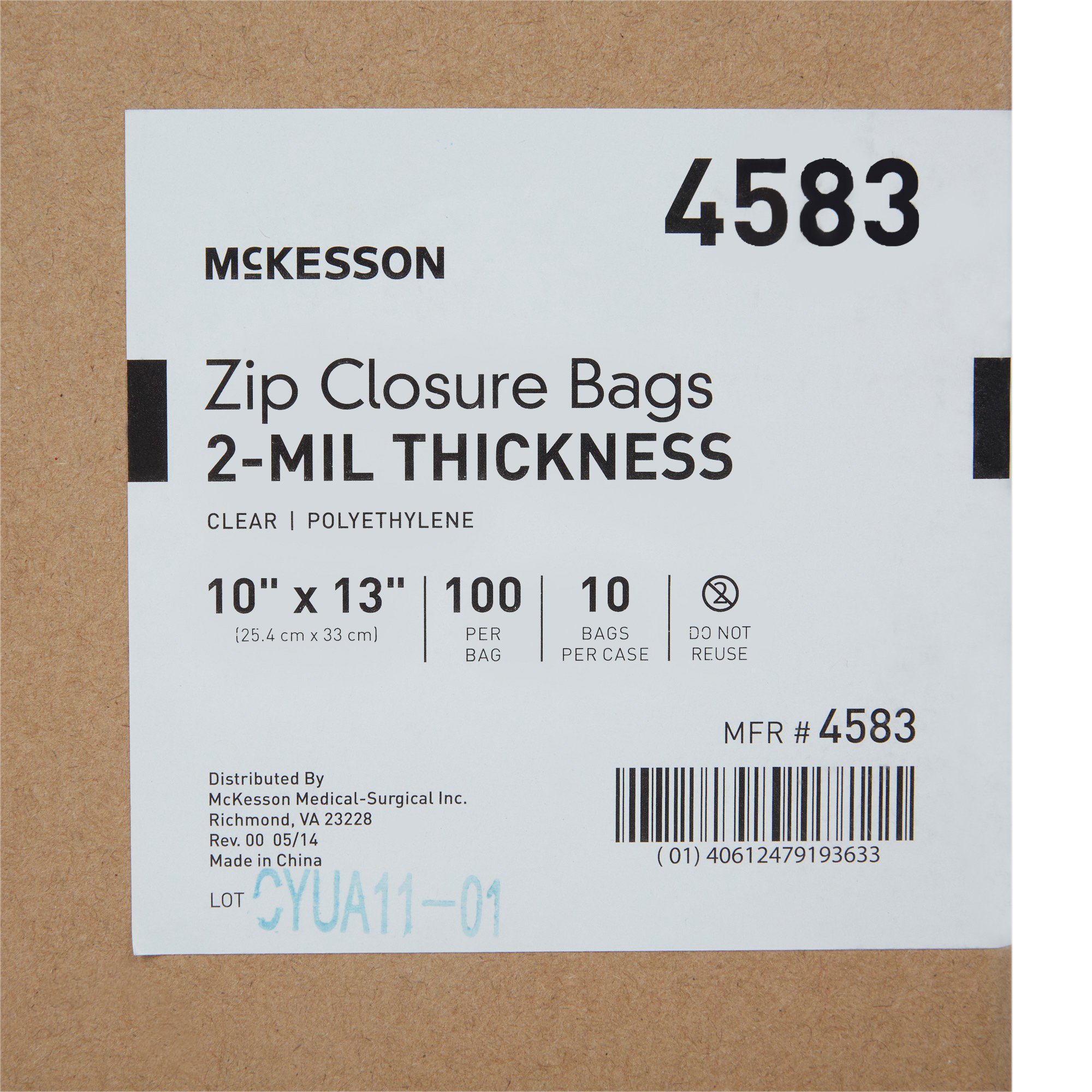 McKesson Zip Closure Bag, 10 X 13 Inches - Image 7