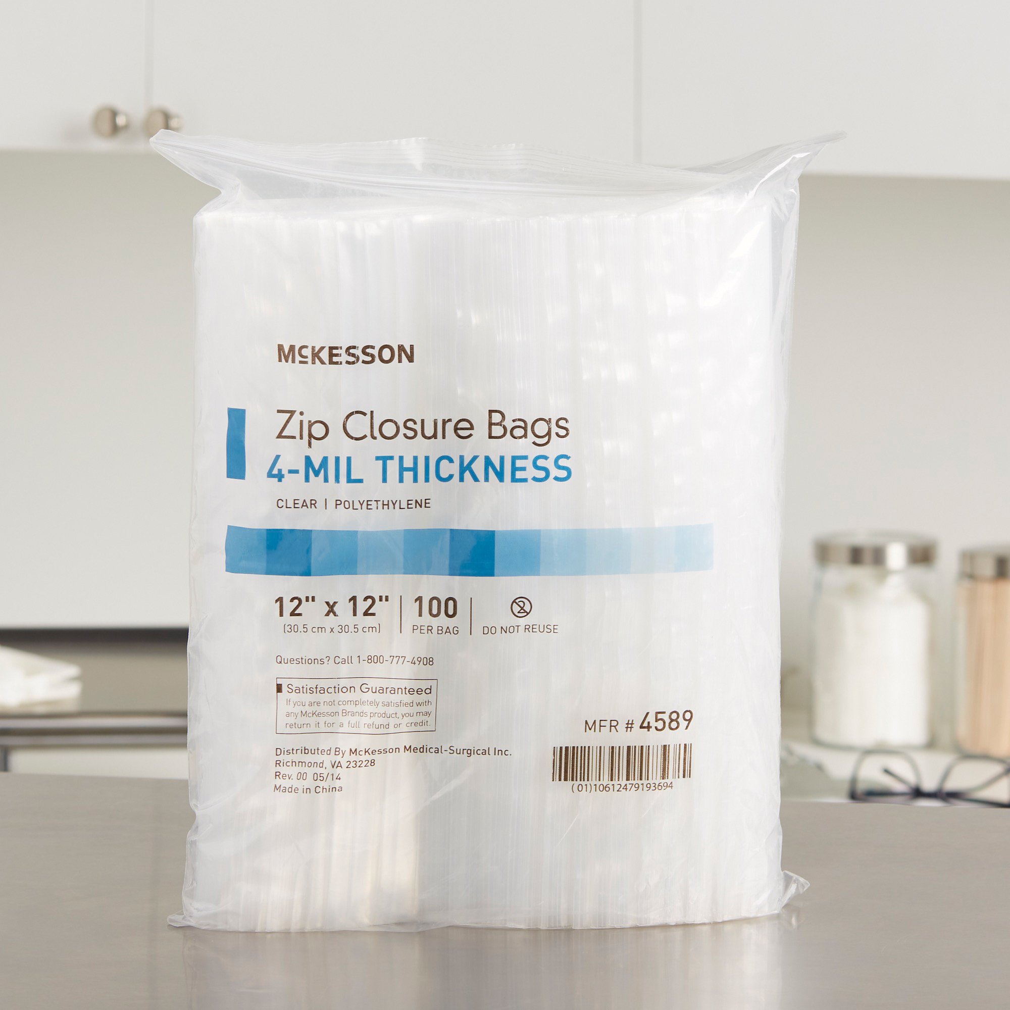 McKesson Zip Closure Bag, 12 x 12 in. - Image 8