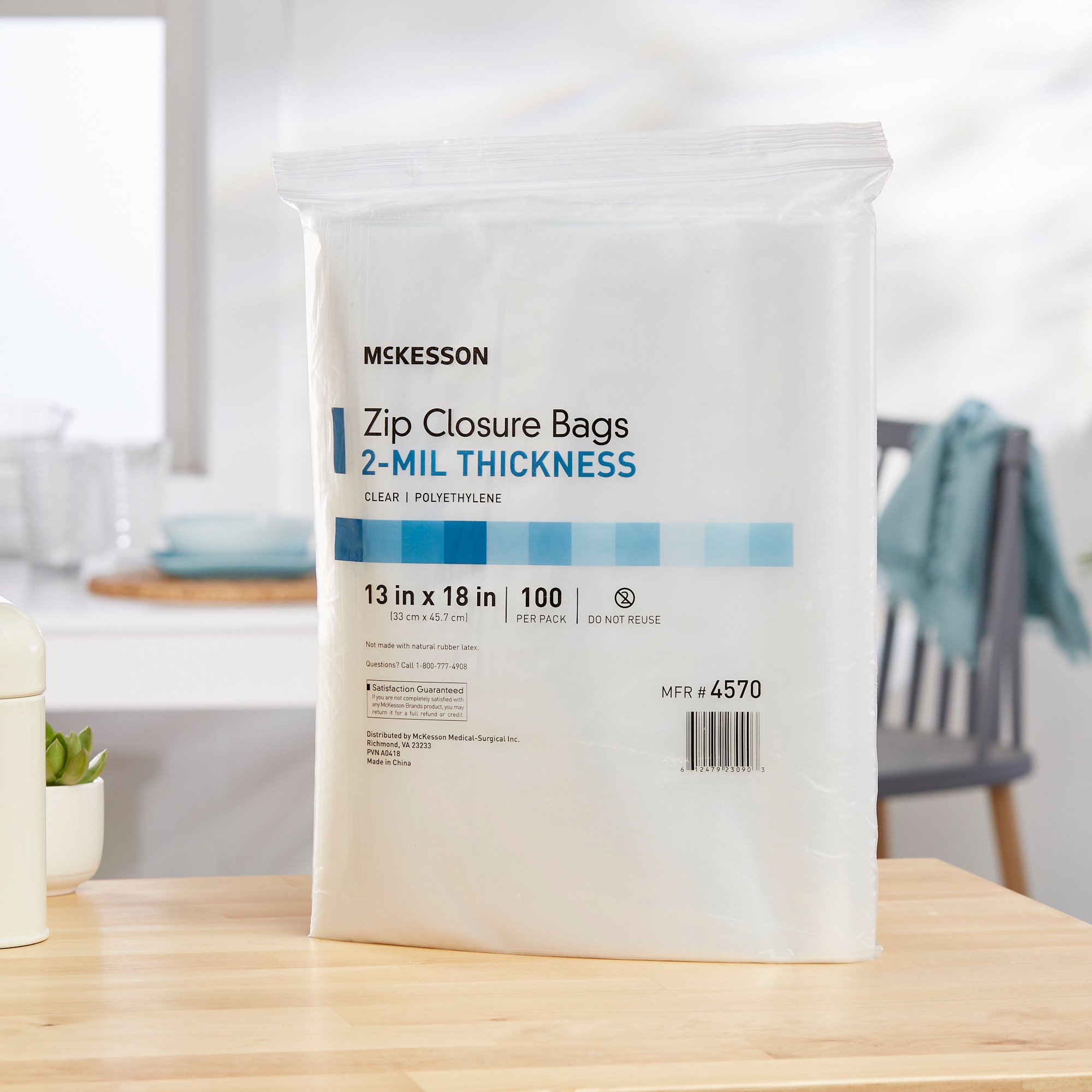 McKesson Zip Closure Bag, 13 x 18 Inch - Image 5