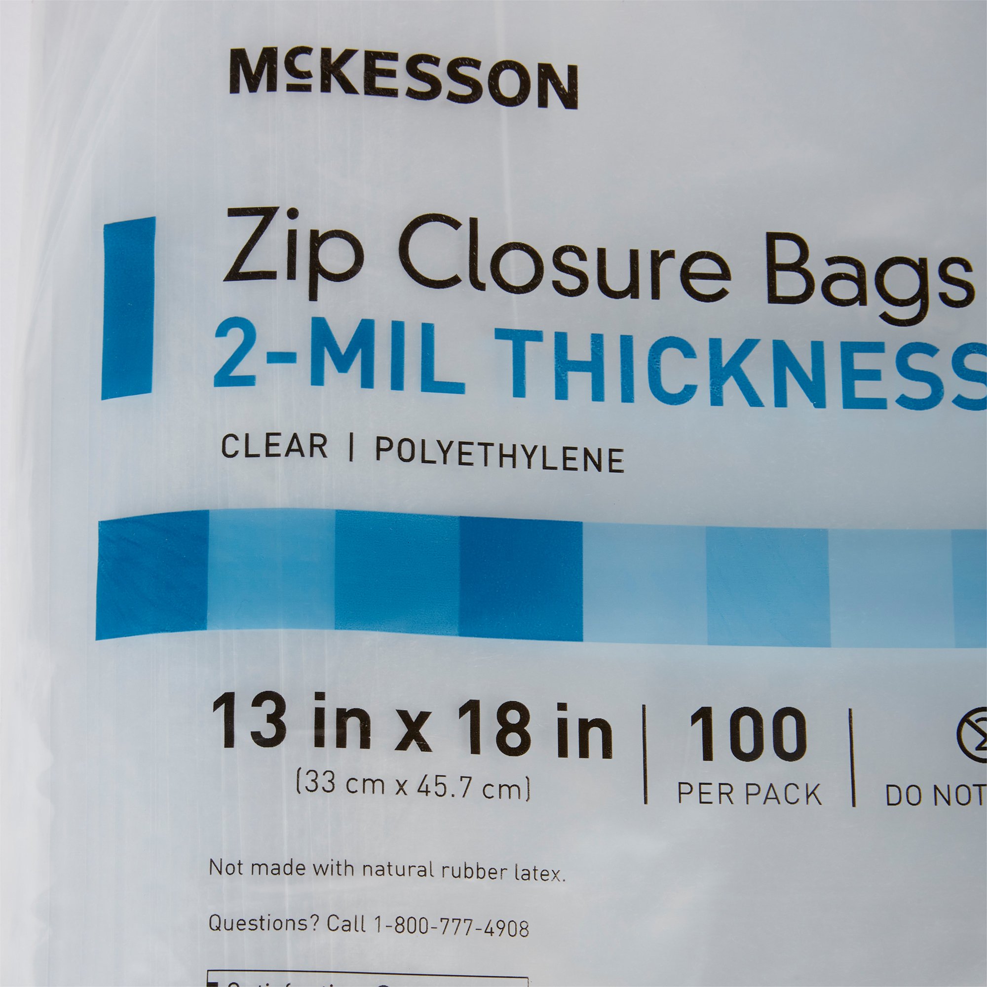 McKesson Zip Closure Bag, 13 x 18 Inch - Image 3