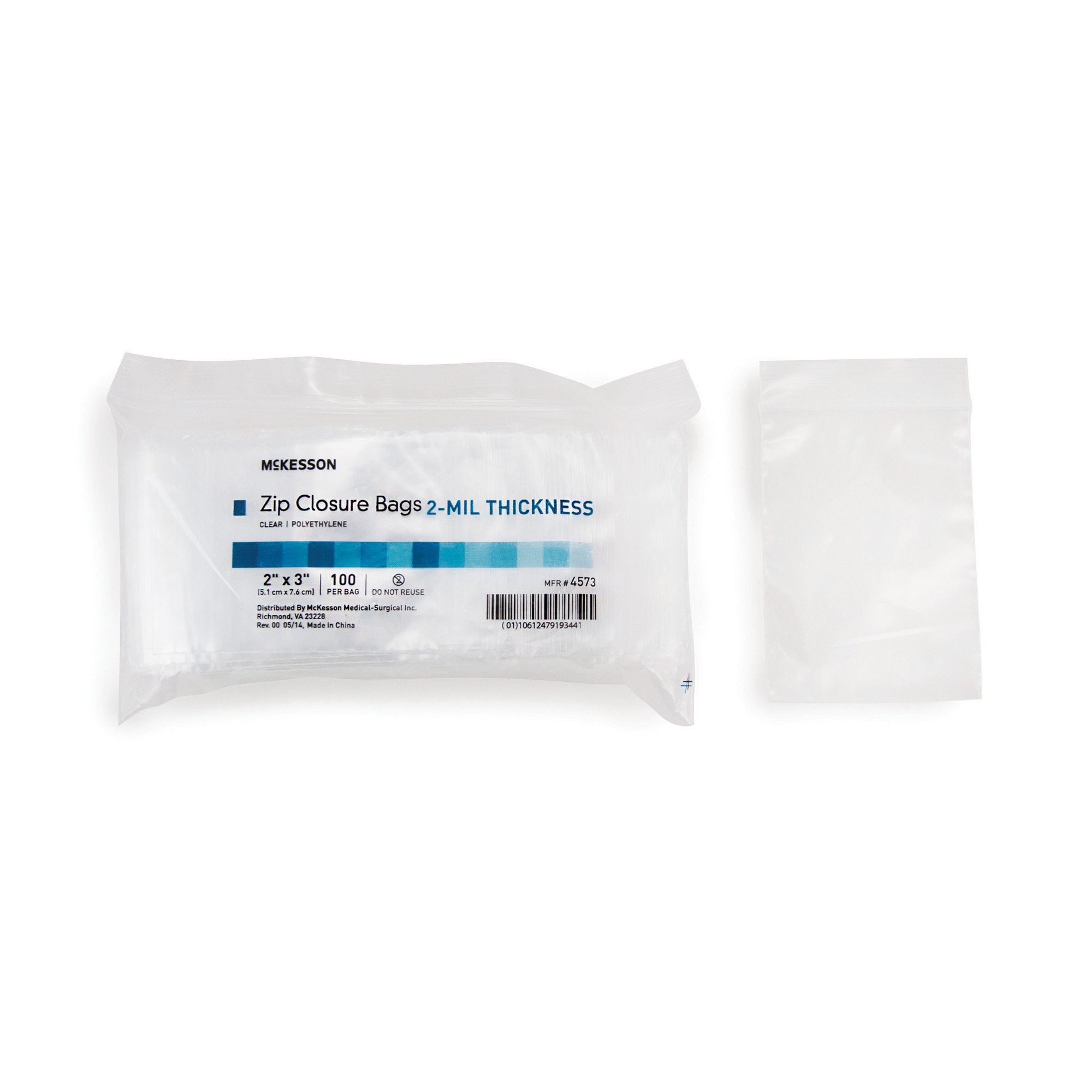 McKesson Zip Closure Bag, 2 x 3 in. - Image 3