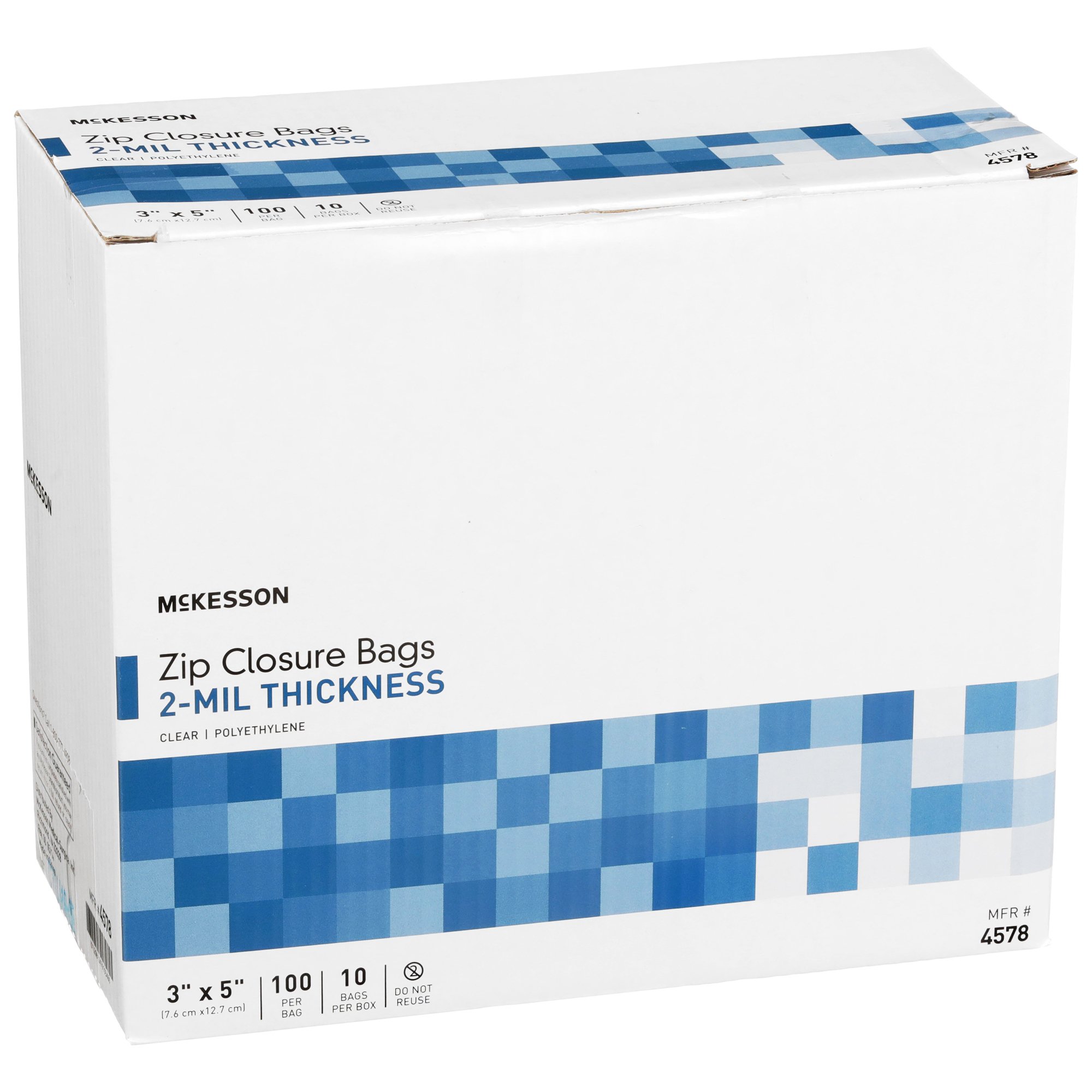 McKesson Zip Closure Bag, 3 x 5 in. - Image 2