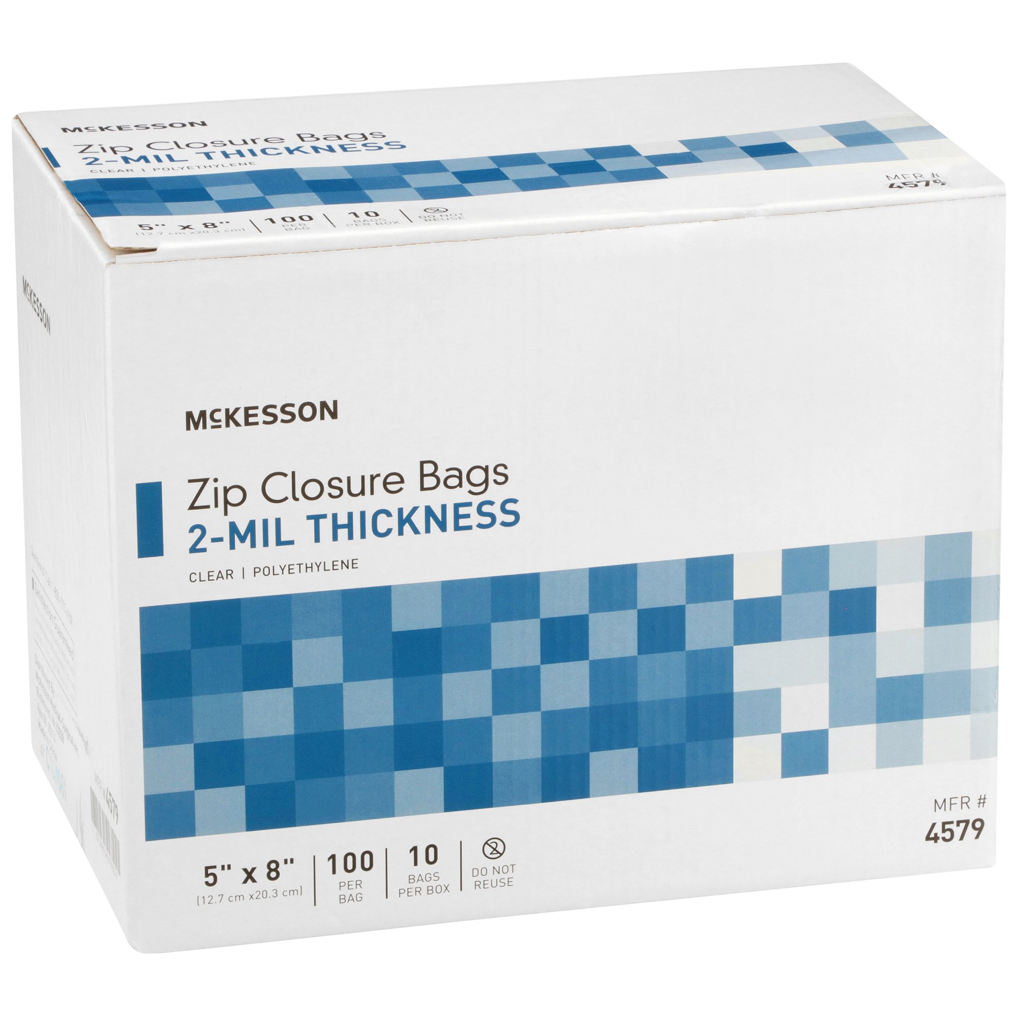McKesson Zip Closure Bag, 5 x 8 Inch - Image 2
